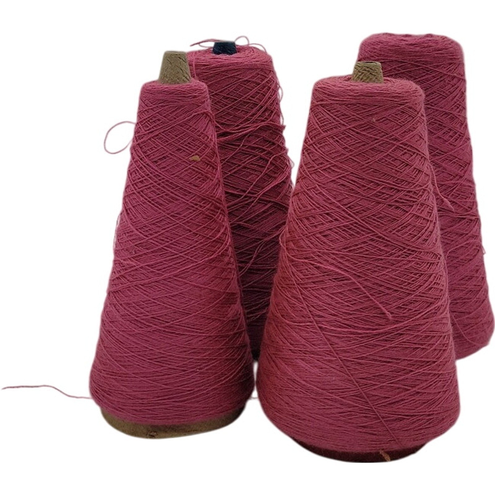 Vintage Pisgah Yarn 2/24 Rose Pink Weaving Knitting Cone Yarn 7040 Lot of 4
