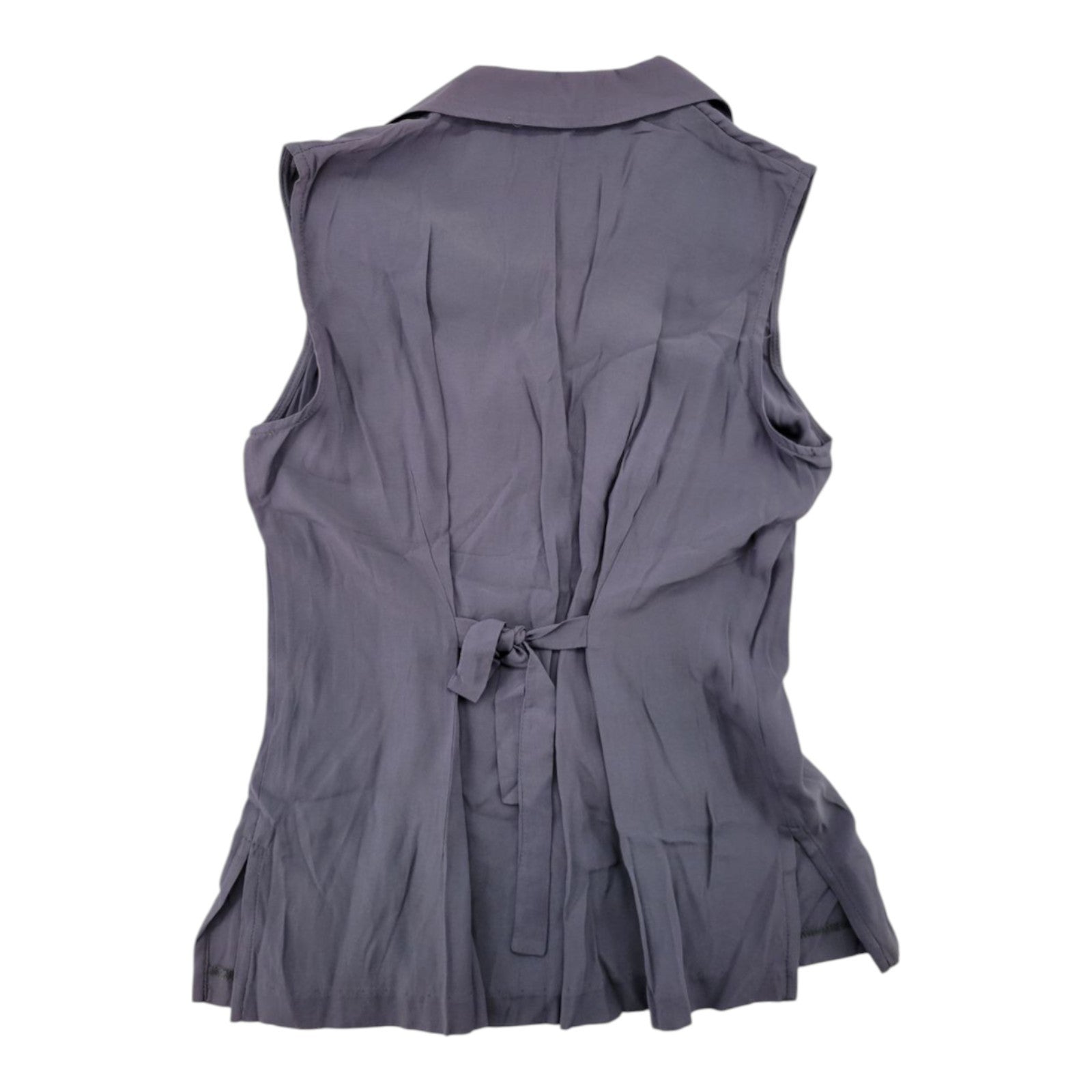 Kathi Lee Collection Women's Purple Sleeveless Button-Front Blouse Size M