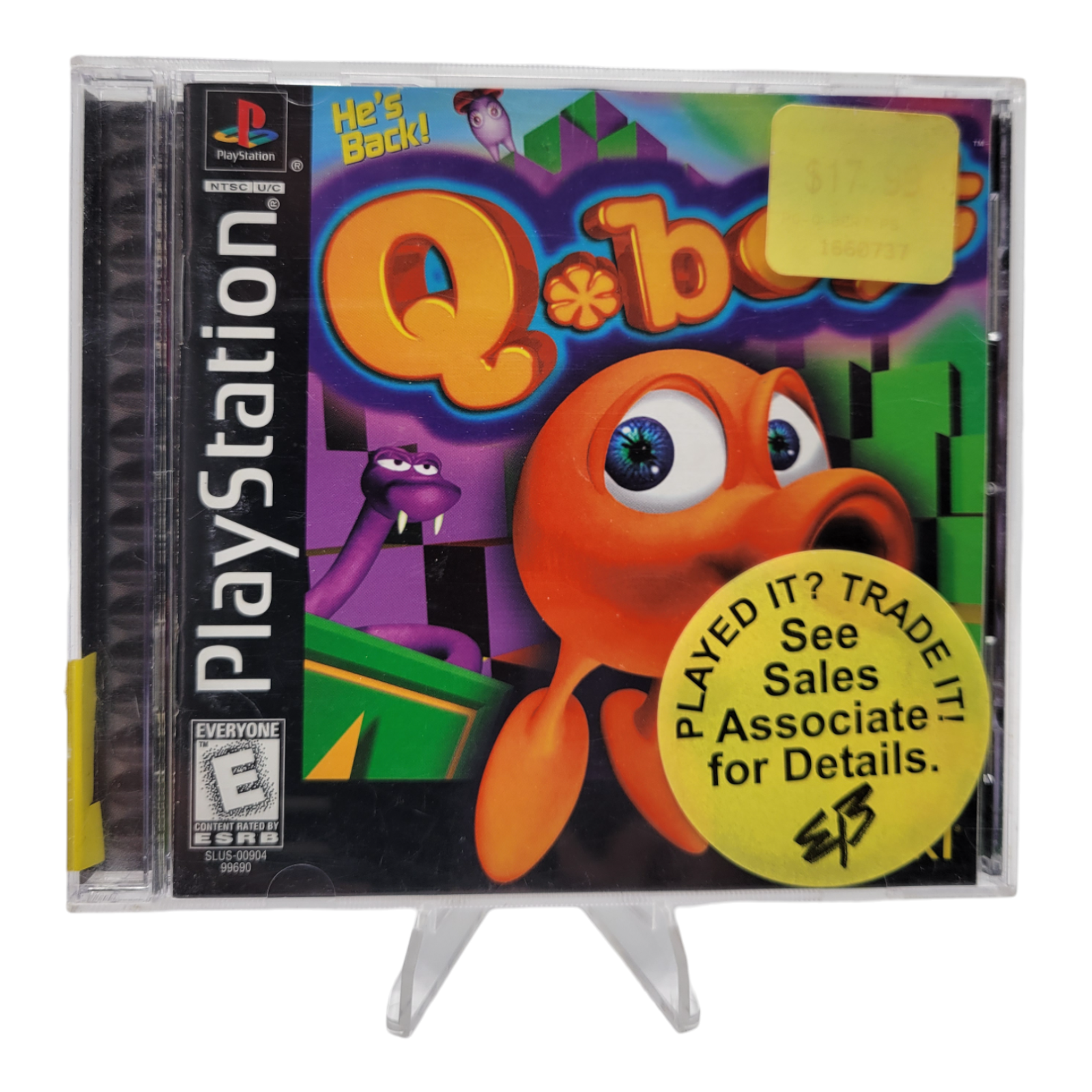 Atari Q-Bert PS1 Sony PlayStation 1 Classic Retro Video Game 1999