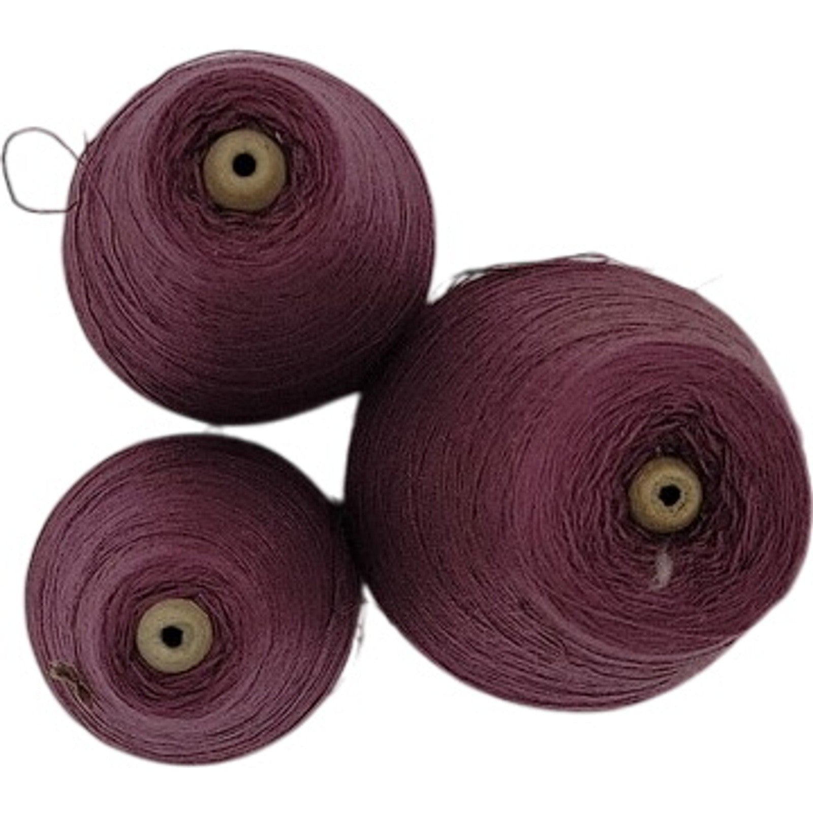 Vintage Pisgah Yarn 2/24 Grape Purple Acrylic Yarn Cone 5703 61-L Lot of 3