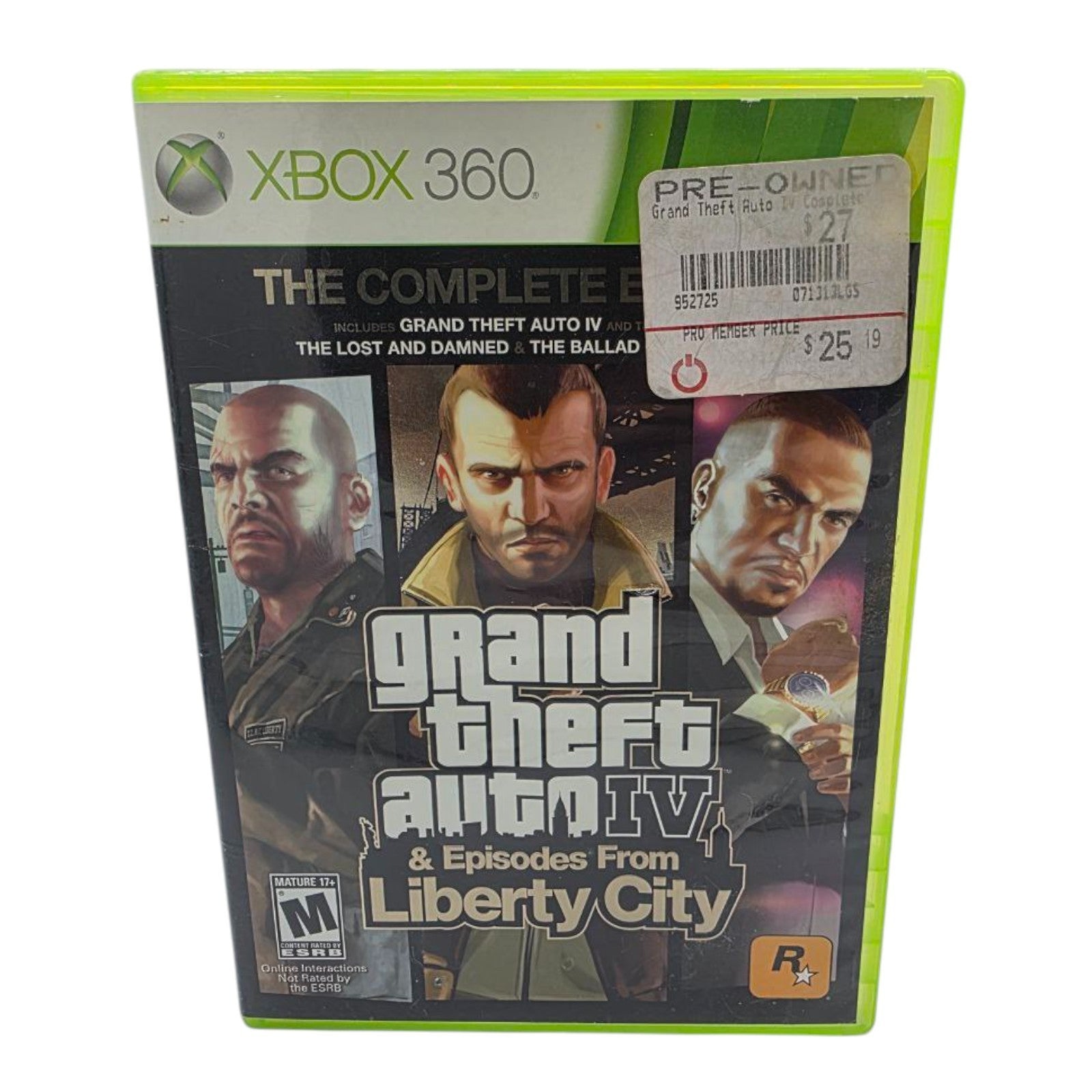 Grand Theft Auto IV Xbox 360 Expansions The Lost and Damned Game Only Tested