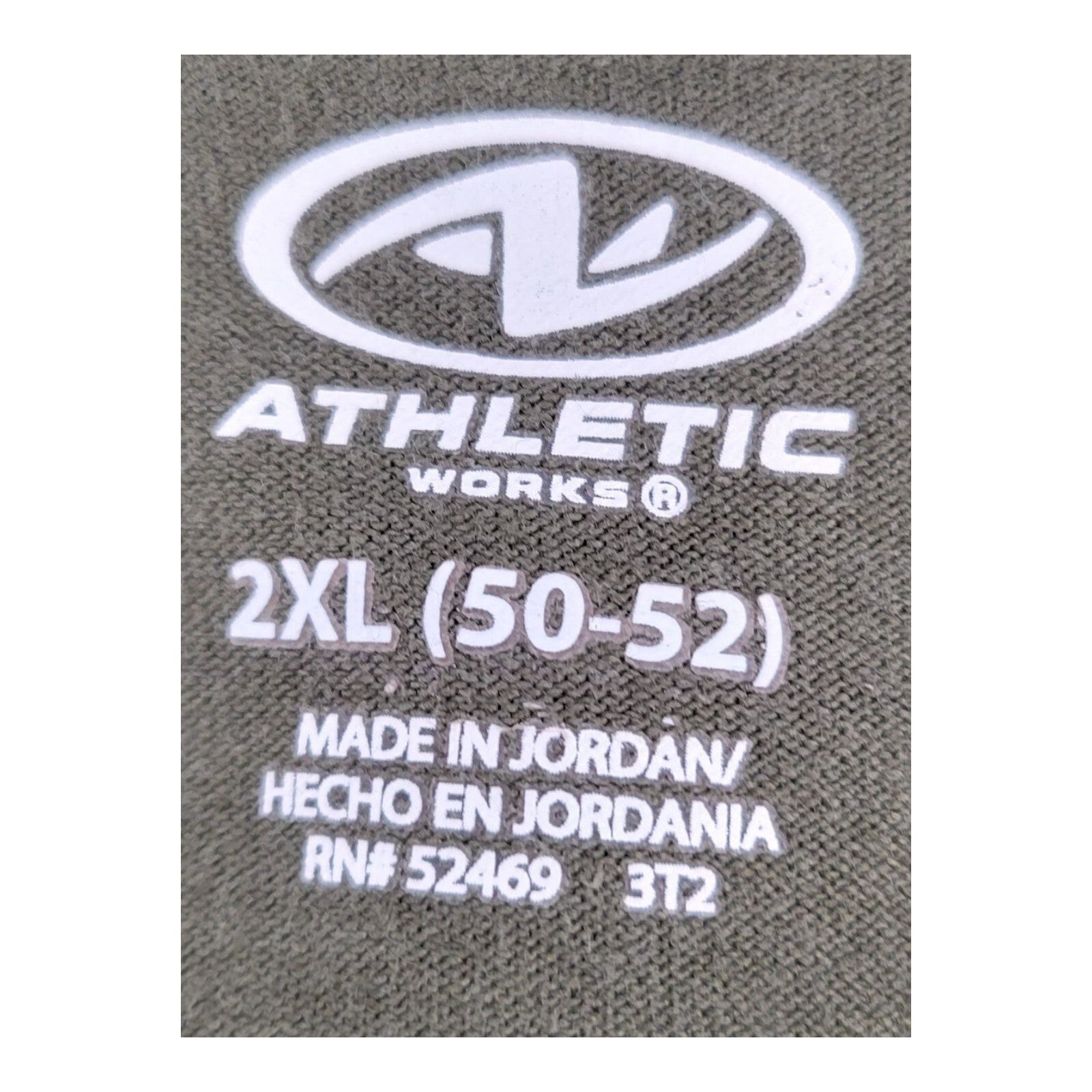 Athletic Works Green DriWorks Moisture Wicking Short Sleeve T-Shirt Size 2XL