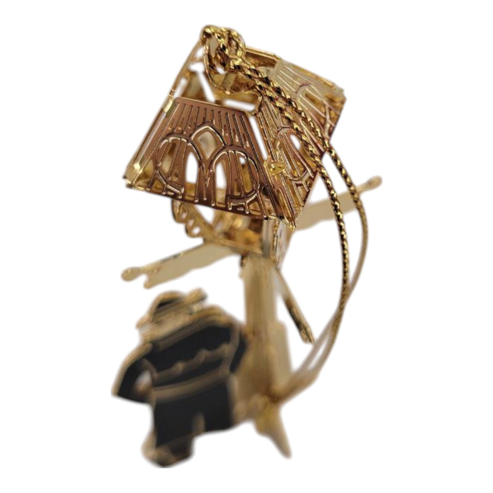 CIA Central Intelligence Agency Lamp Post Spy 3D Christmas Ornament w/ Box