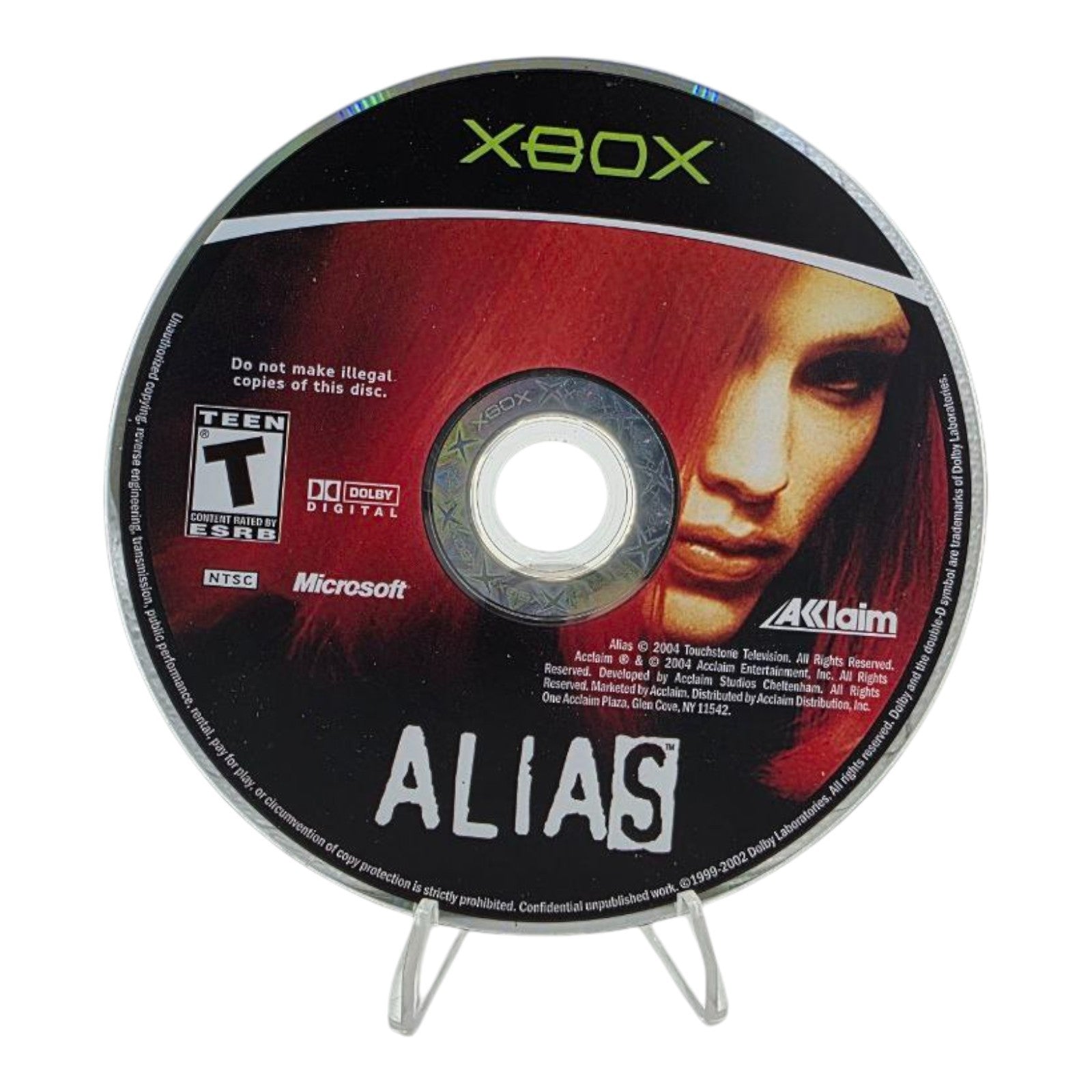 Alias Xbox Game Complete with Case Manual 2004 Tested