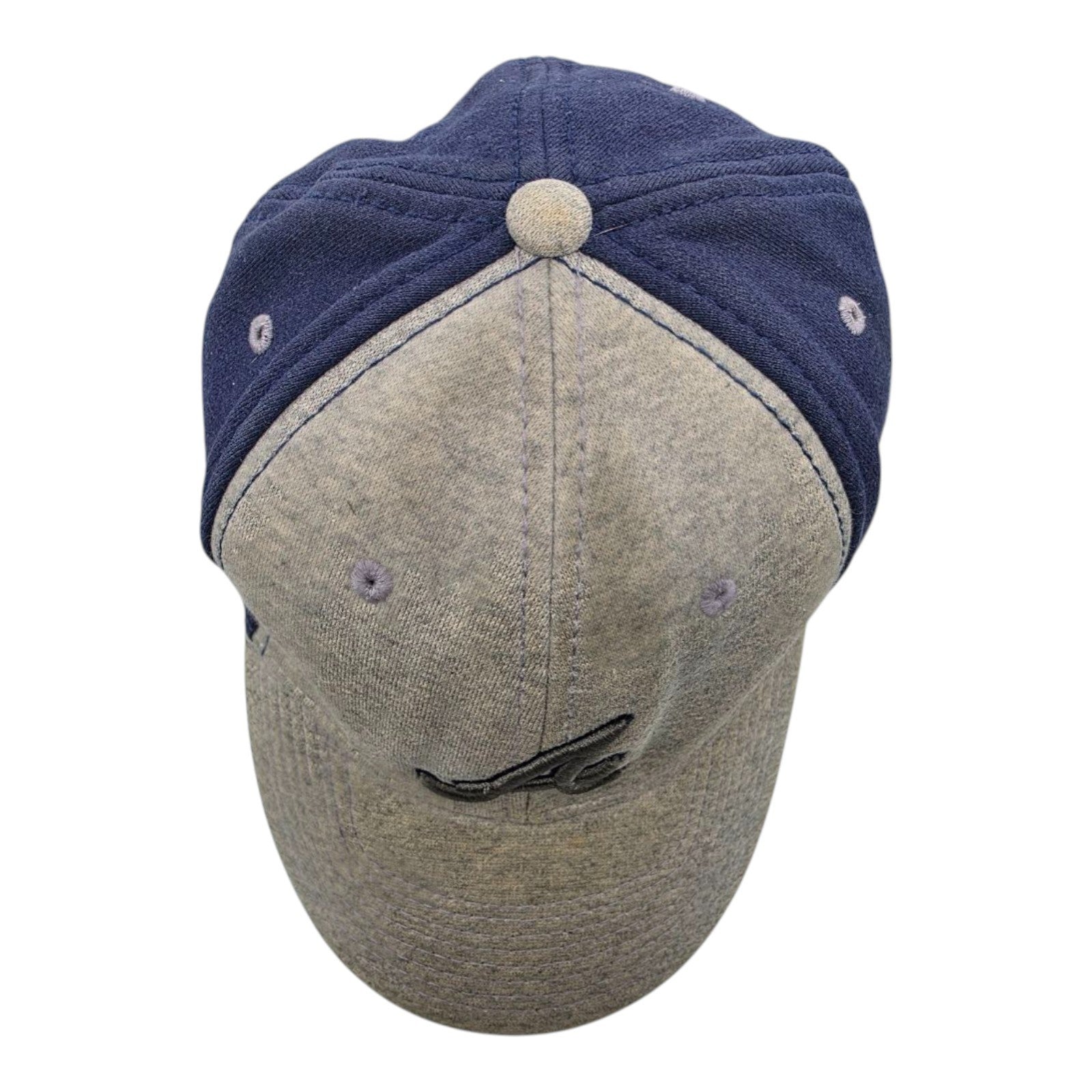 New Era Atlanta Braves MLB A-Flex Fitted Baseball Cap Gray Navy Size M-L