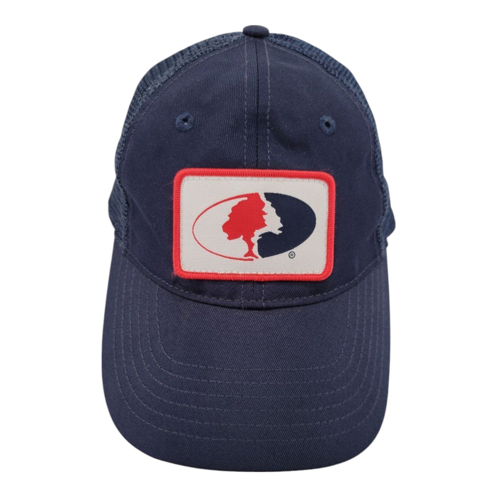 Mossy Oak by Colosseum Navy Blue Mesh Trucker Snapback Hat One Size