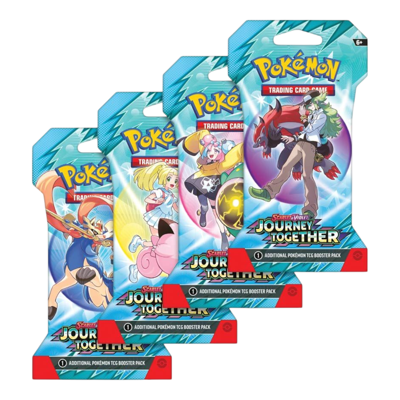 Pokémon TCG Scarlet & Violet Journey Together (4 Booster Packs)