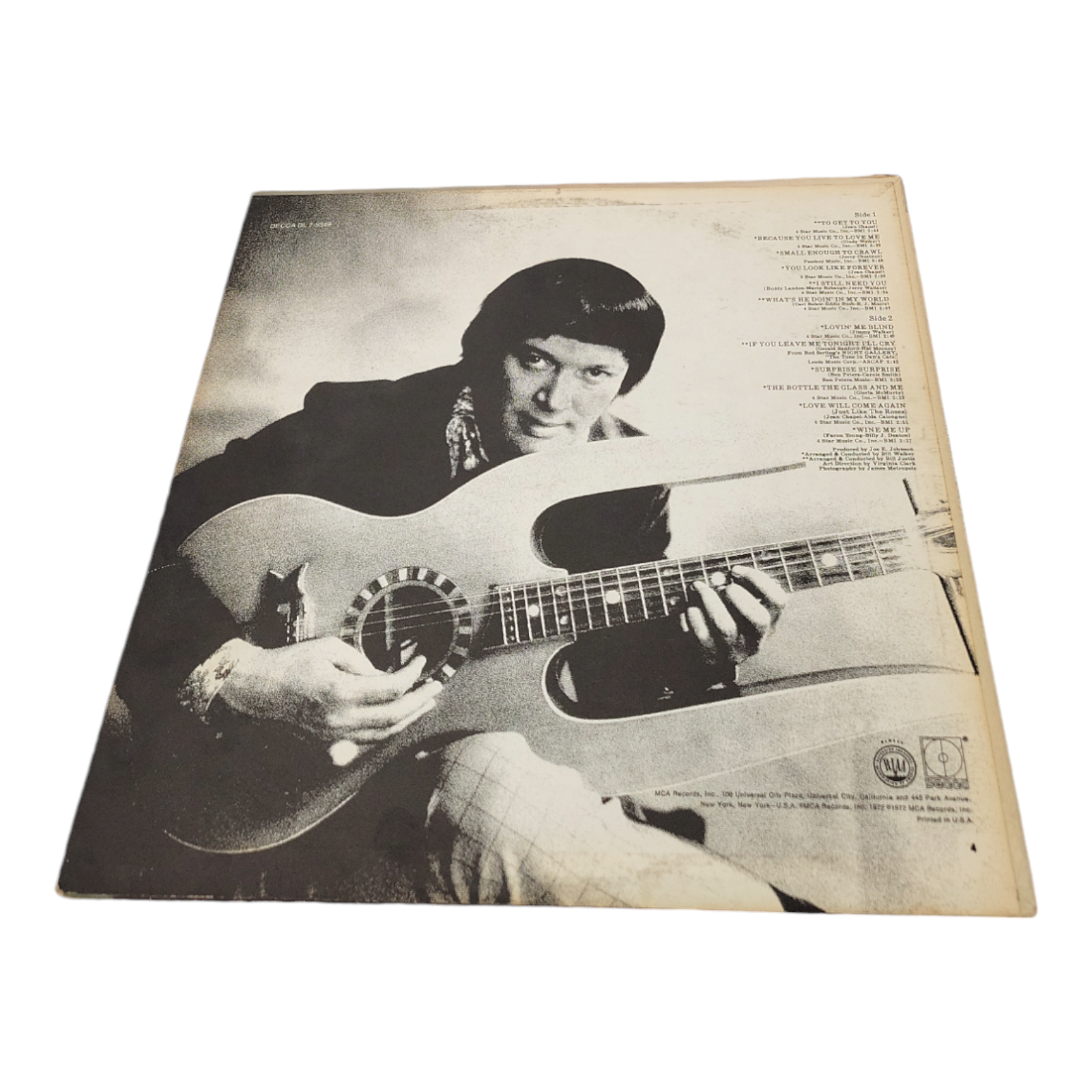1972 Jerry Wallace To Get To You Vinyl LP Stereo Record Collectible Album