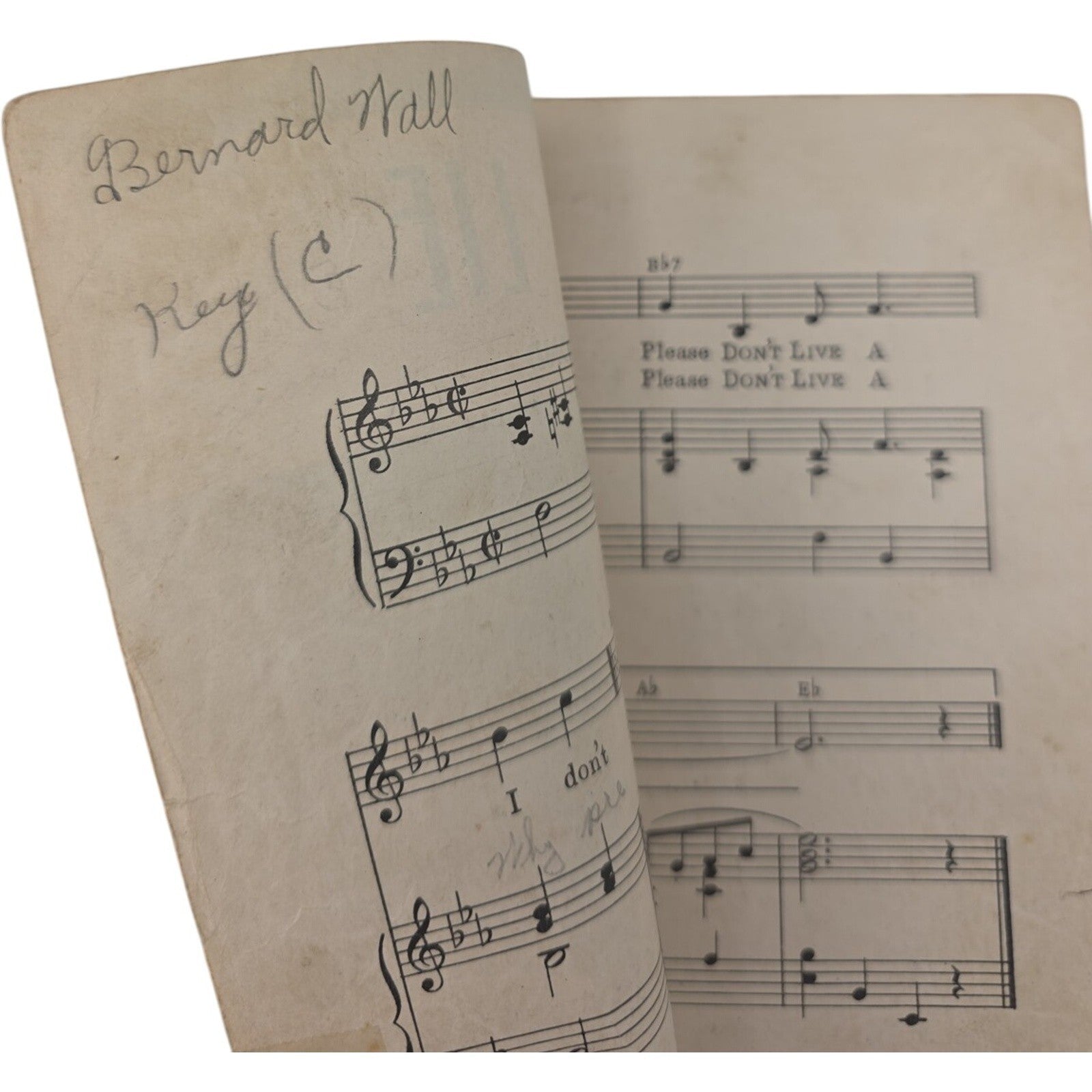 Gene Autry Sheet Music Don't Live A Lie 1945 Western Music Publishing