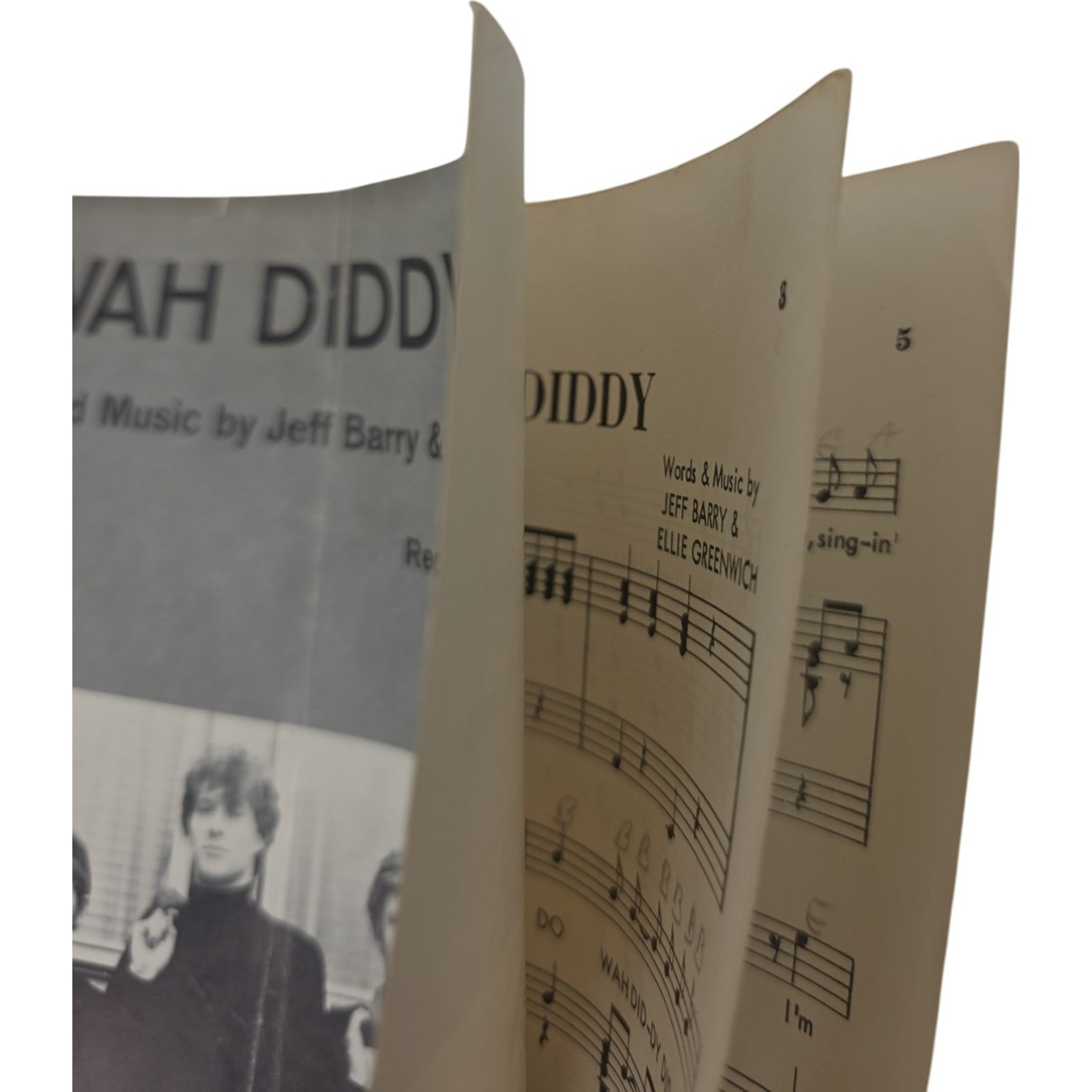 Manfred Mann Do Wah Diddy Diddy Sheet Music 1963 by Jeff Barry & Ellie Greenwich