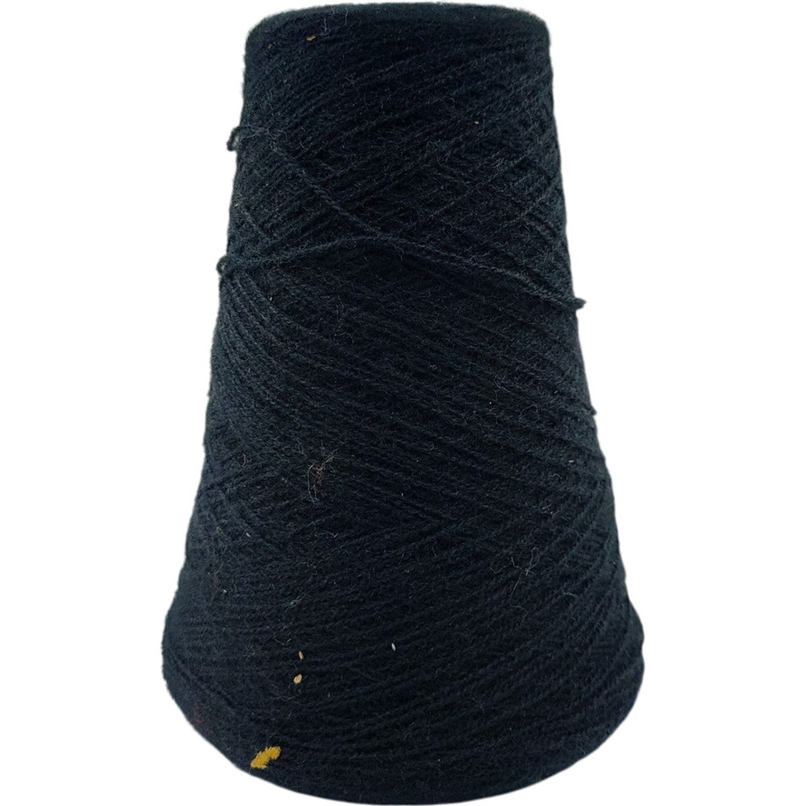 Vintage Templon Black 2/24 70/30 O/W Weaving Knitting Yarn Cone