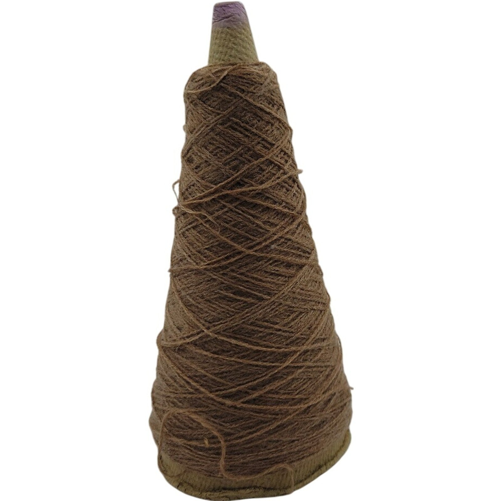 Vintage Pisgah Yarn 1/32 Brown Weaving Knitting Cone Yarn 13083