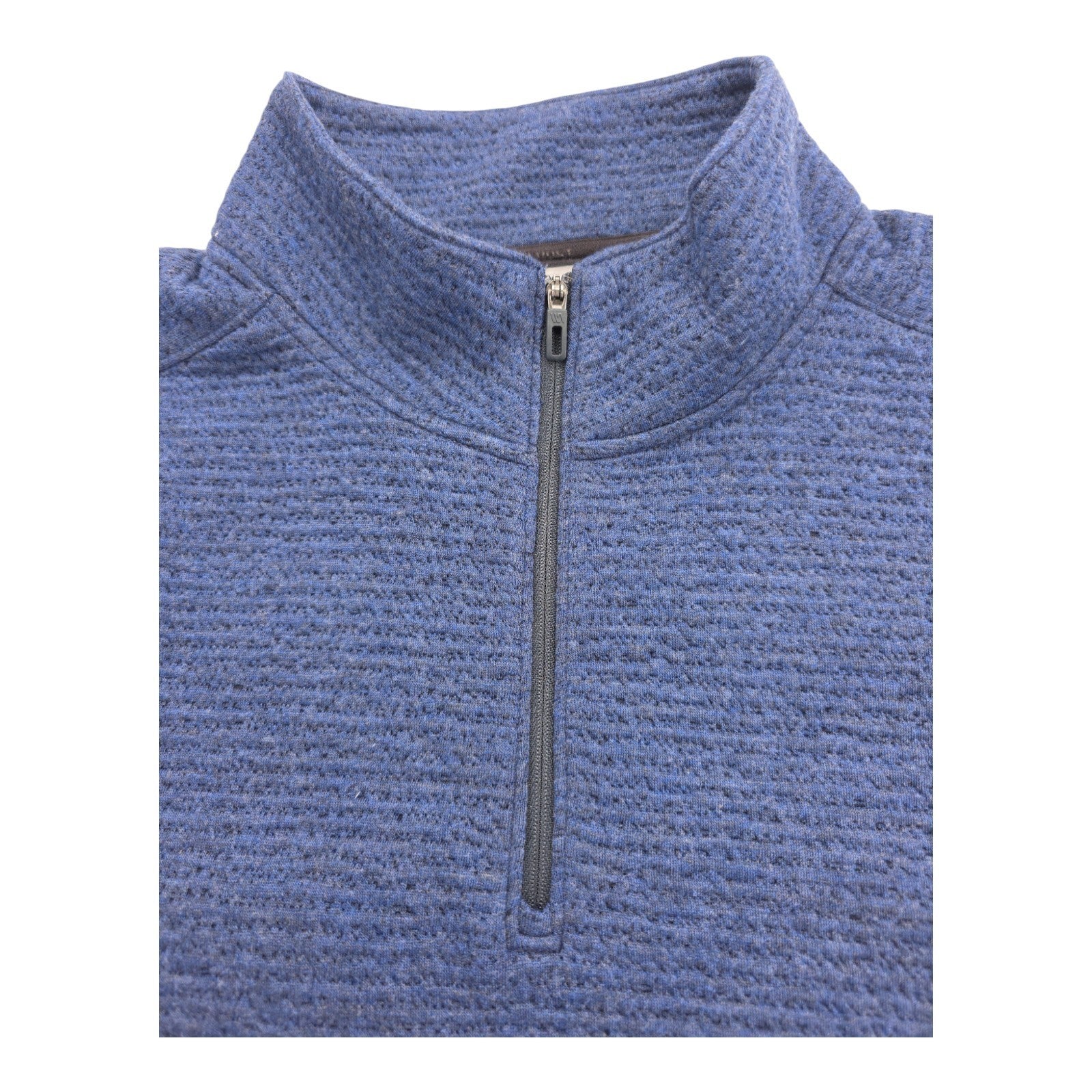 VRST Pull-Over Blue Textured Knit Quarter Zip Sweater Men’s Size Large NWT