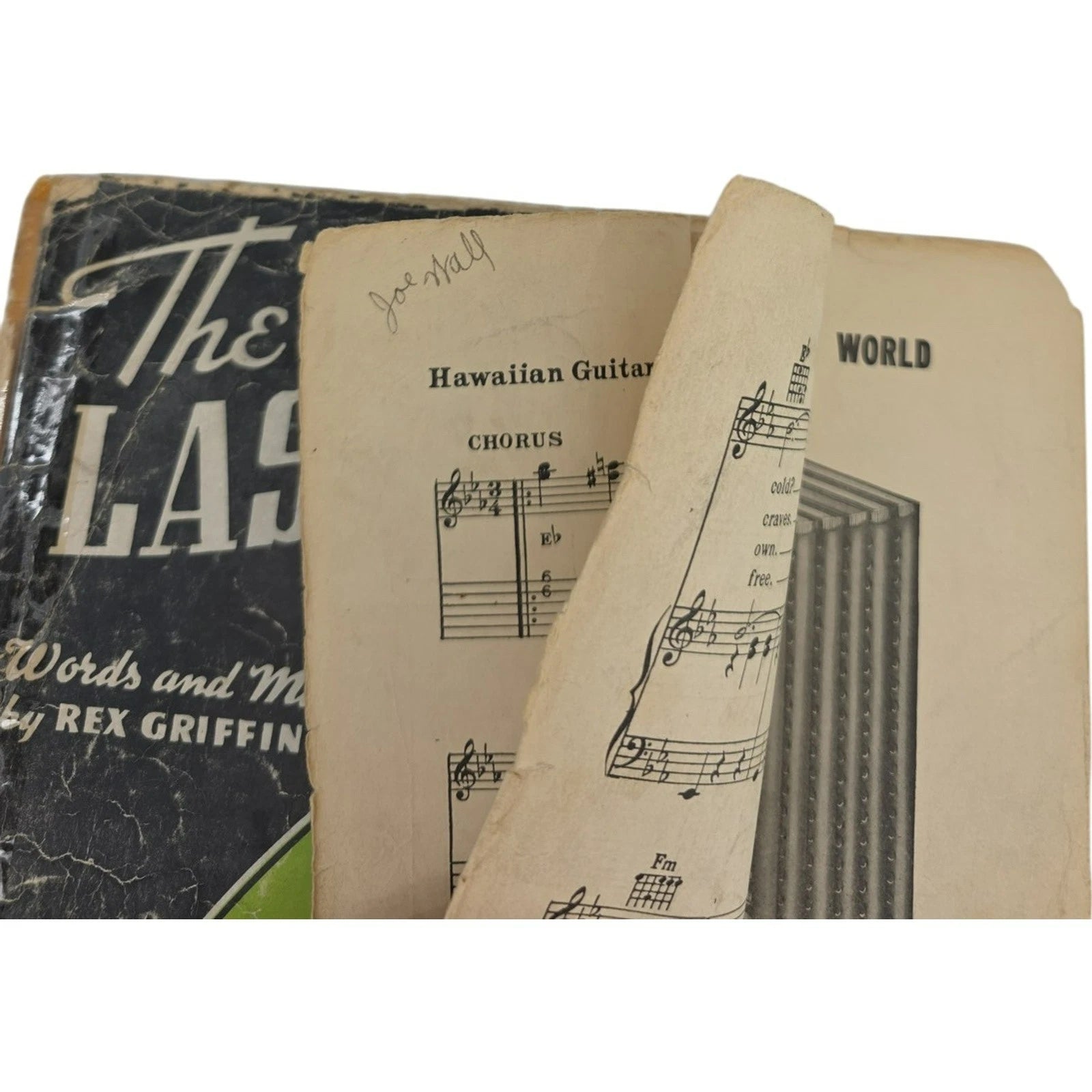 Vintage 1939 Sheet Music The Last Letter by Rex Griffin