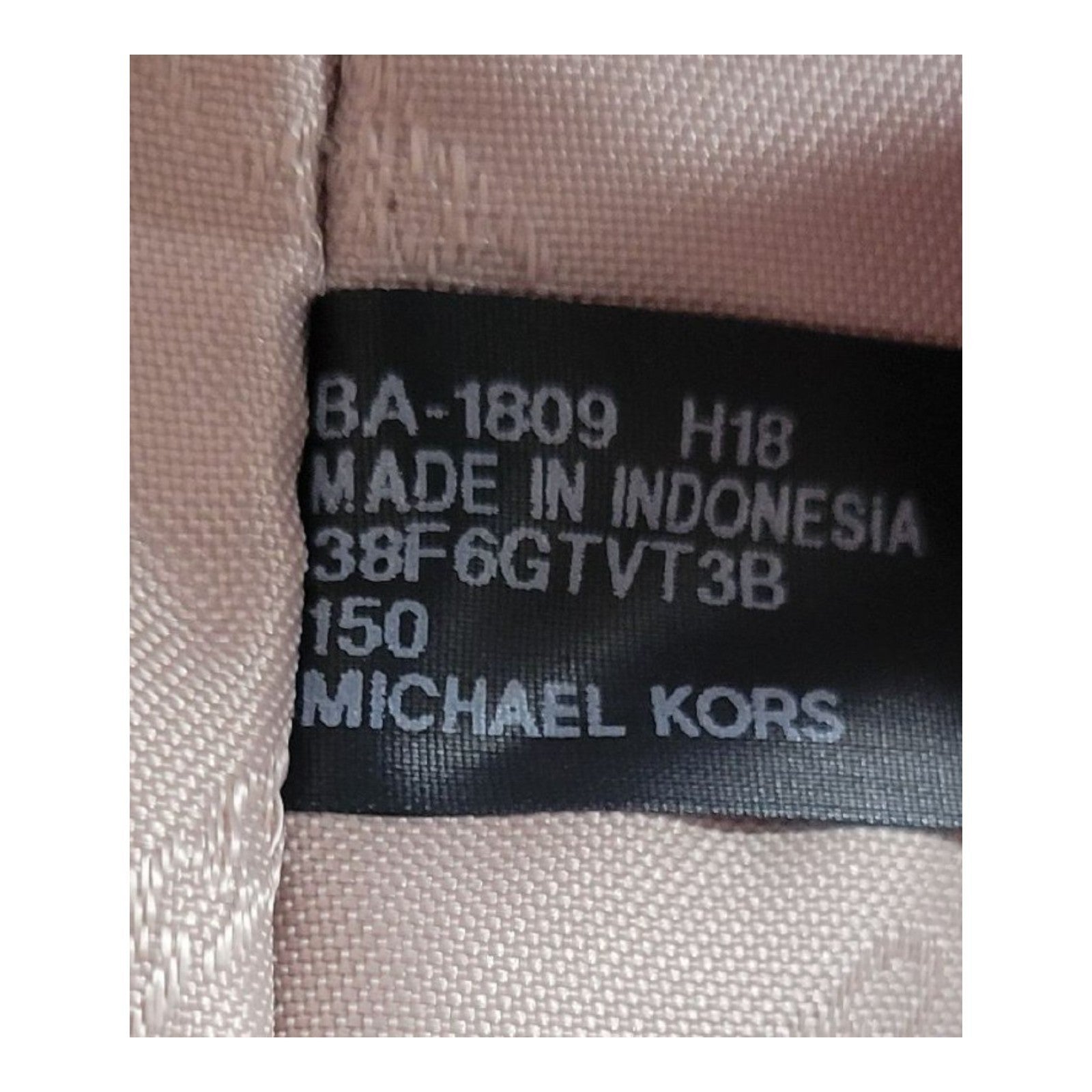 Michael Kors Jet Set Travel Tote Vanilla MK Logo Canvas Leather Gold Charm