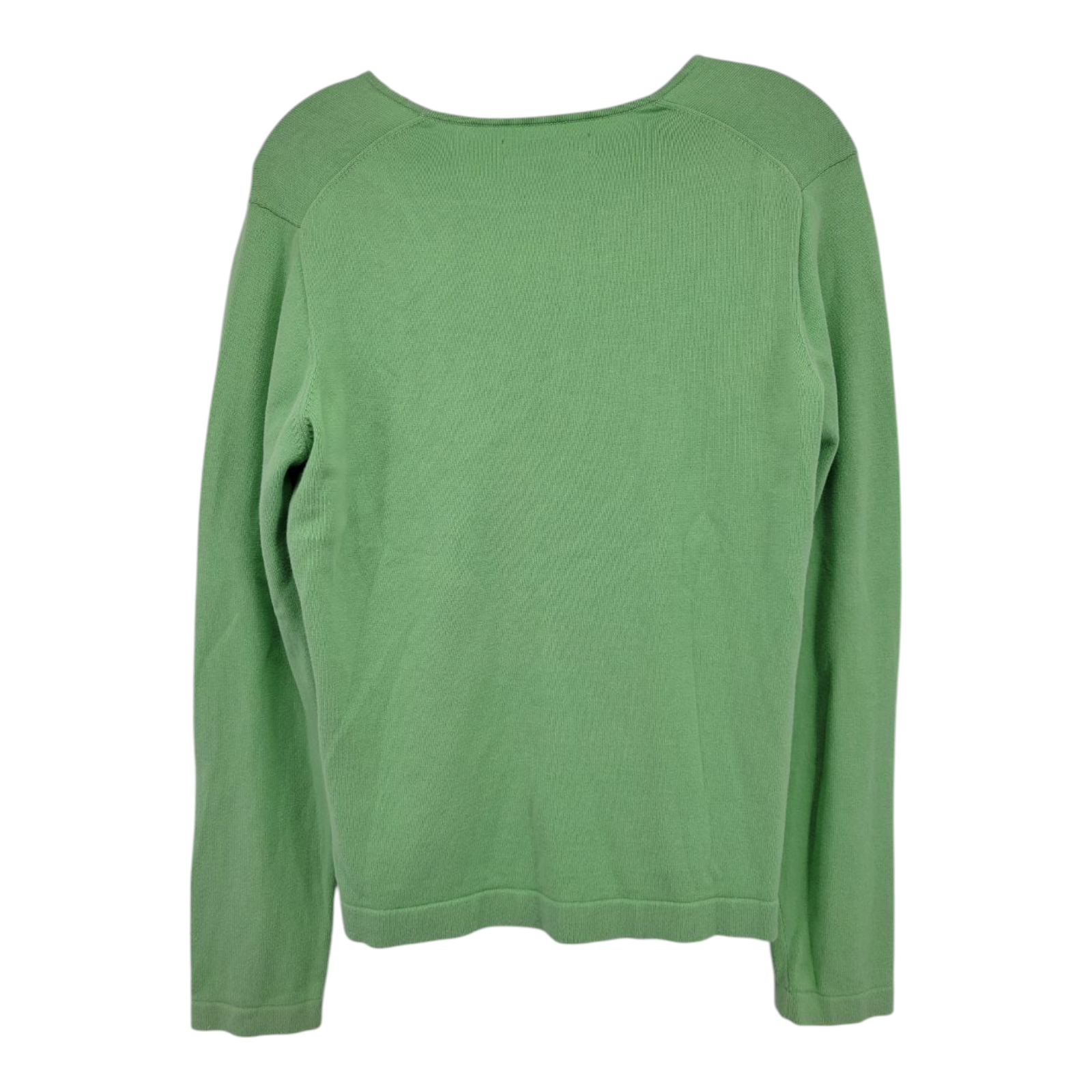 Tommy Hilfiger Golf Sweater Womens Green V-Neck Pullover Long Sleeve Size L