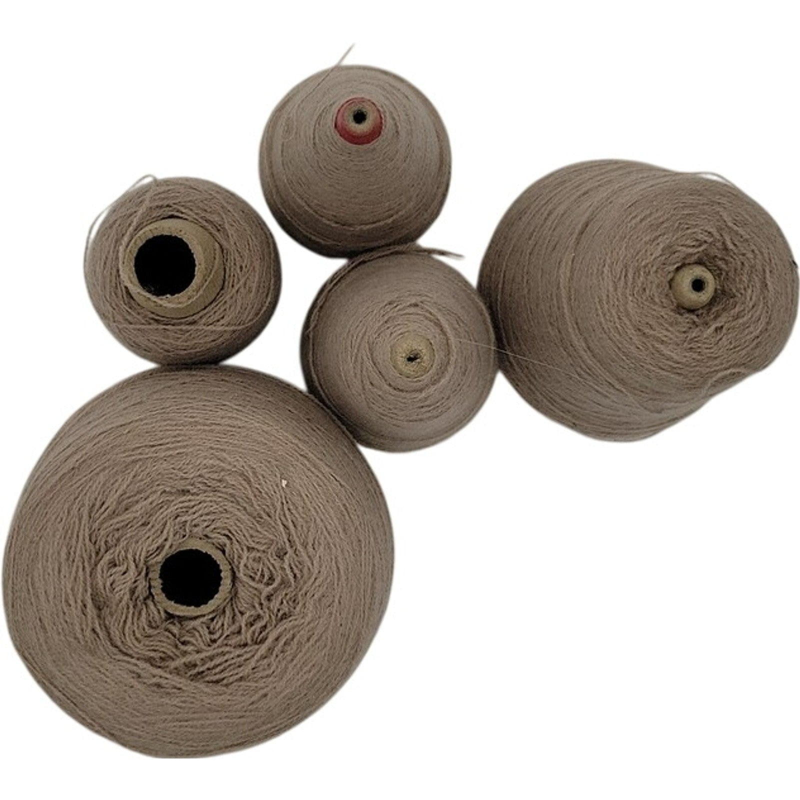 Vintage Templon 2/24 Taupe Heather S-83355 Cone Yarn Lot of 5