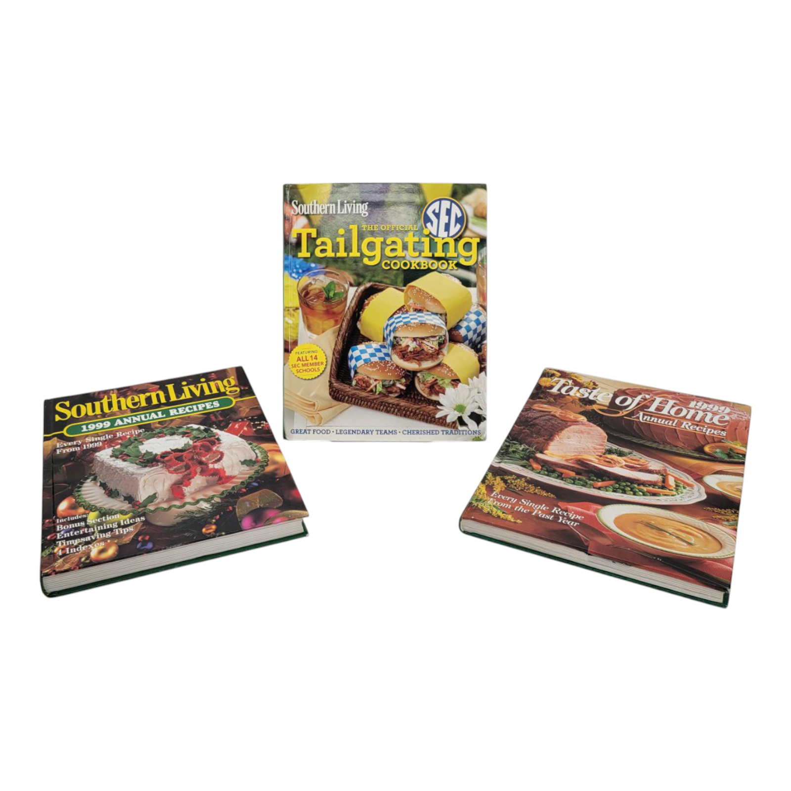 Southern Living and Taste of Home 3 Cookbook Bundle