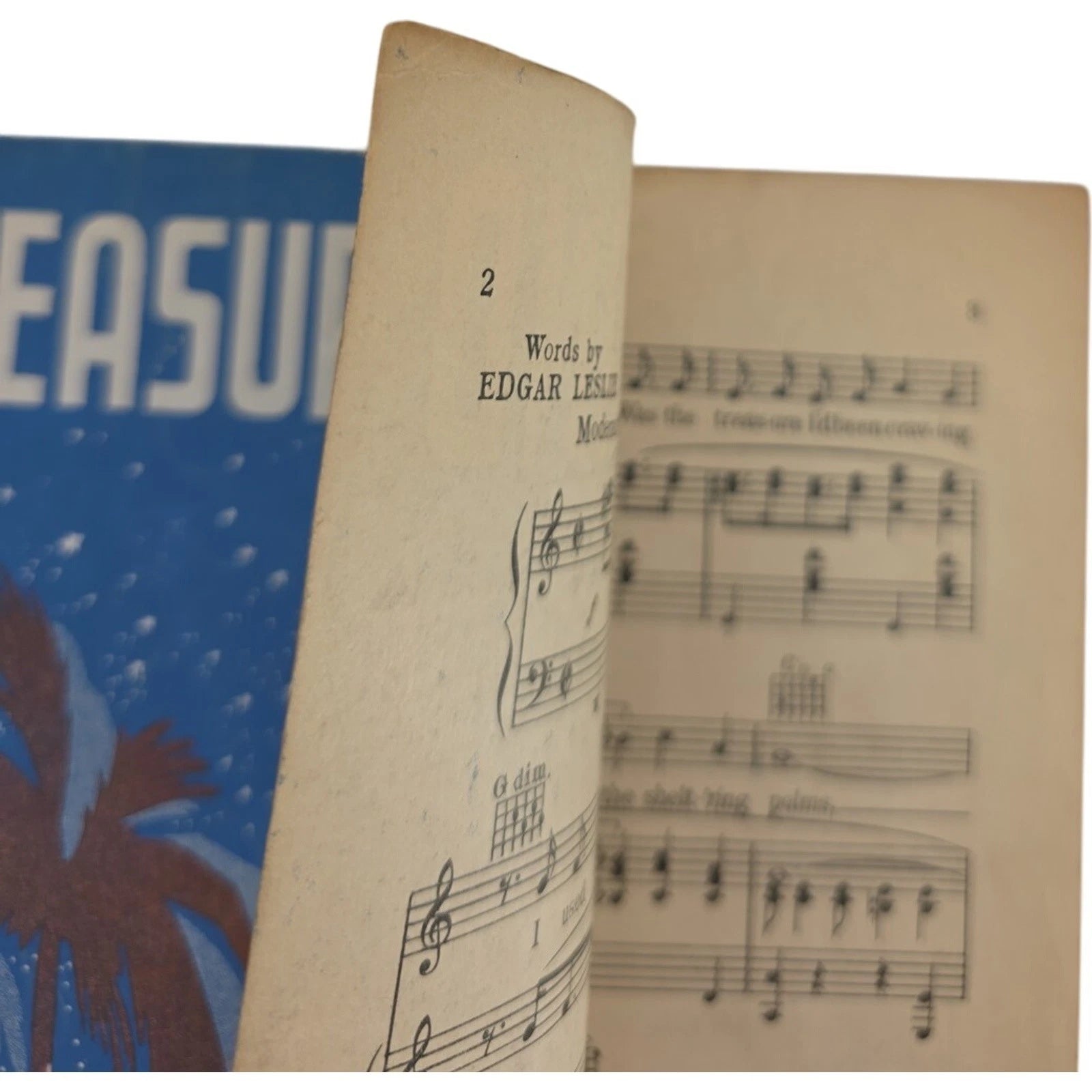 1935 On Treasure Island Sheet Music by Edgar Leslie & Joe Burke Joe Morris Music