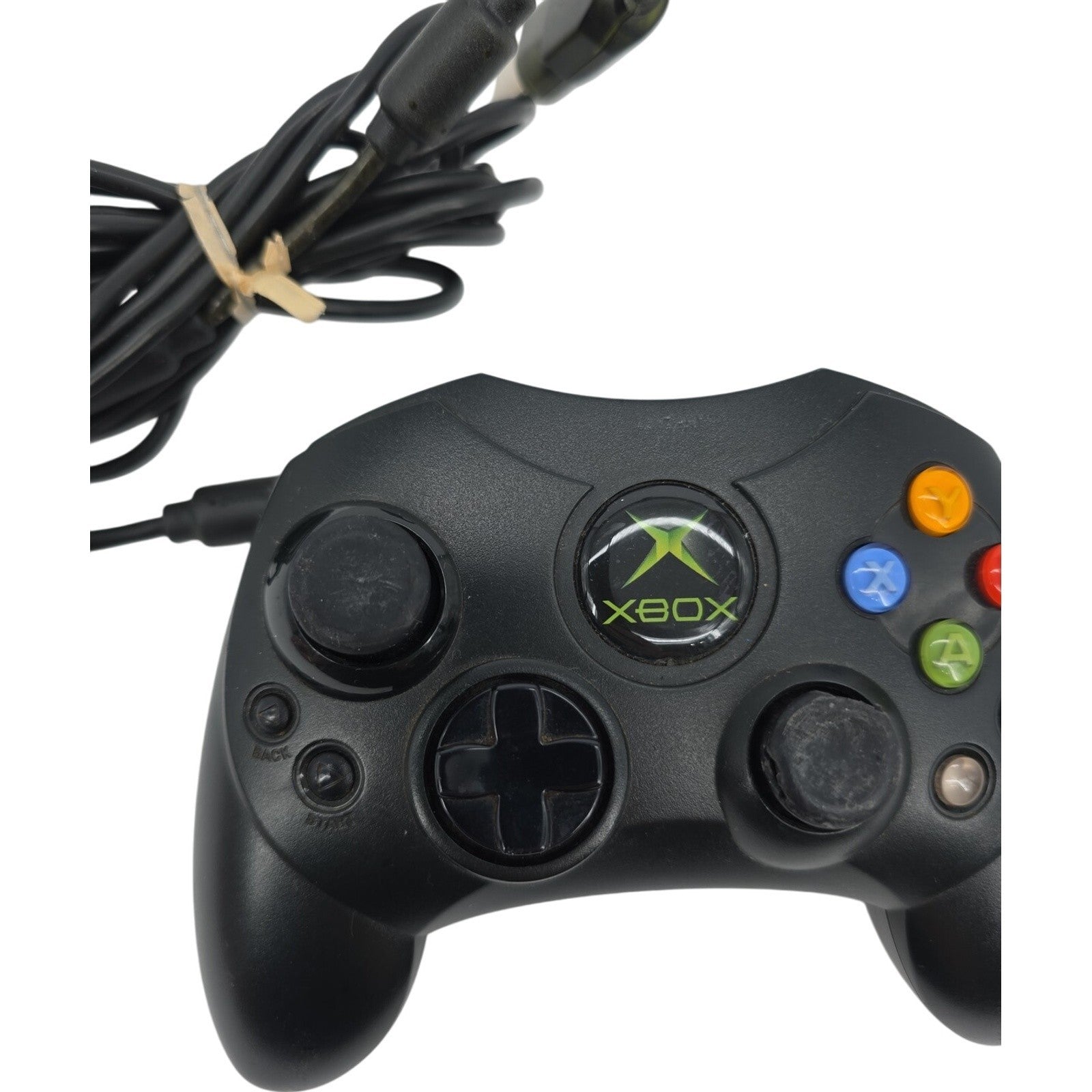 Microsoft Xbox Controller S Wired Black Model X08-69873 Original Tested Working