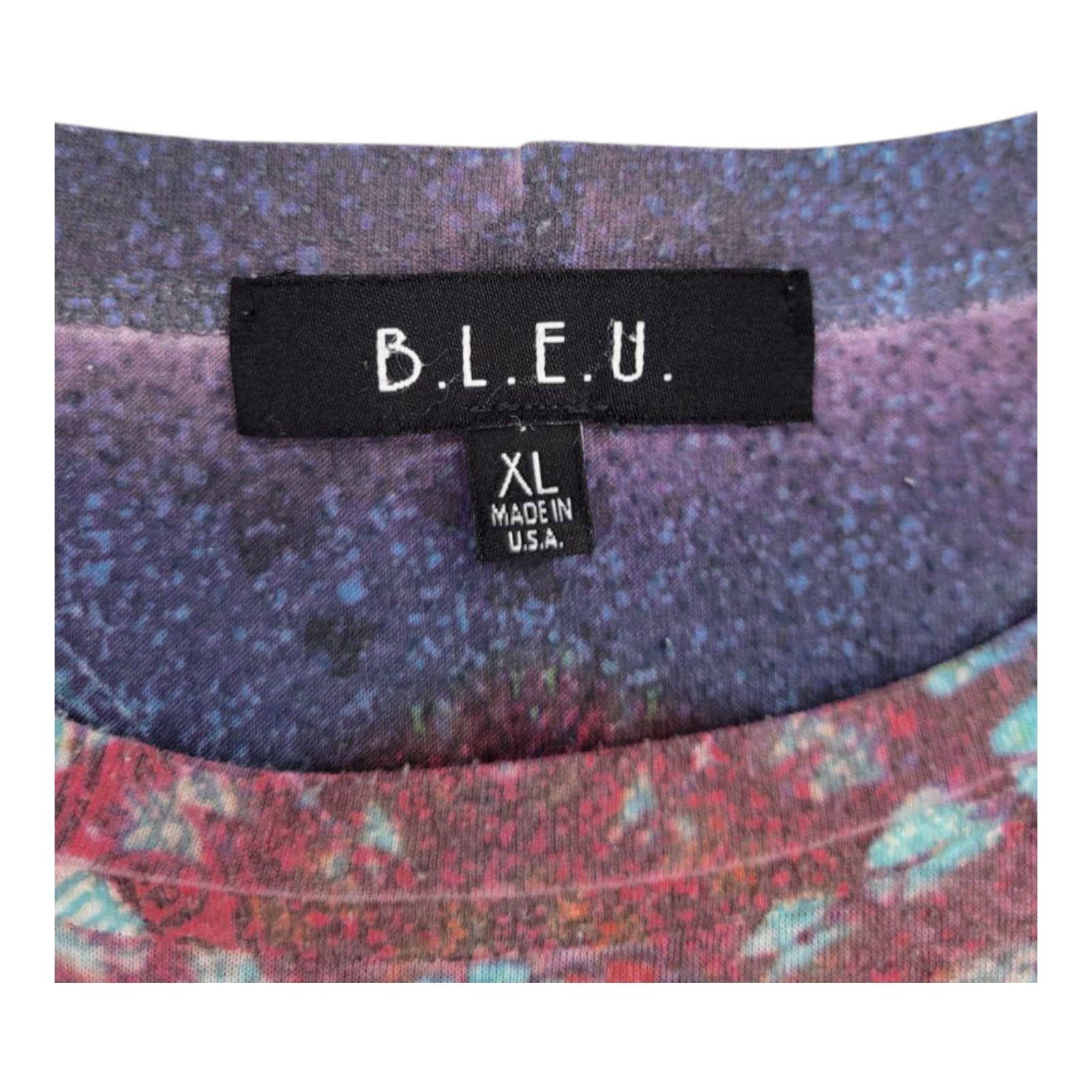 B.L.E.U. Women's Peace On Earth Rhinestone Tee USA Made Graphic XL
