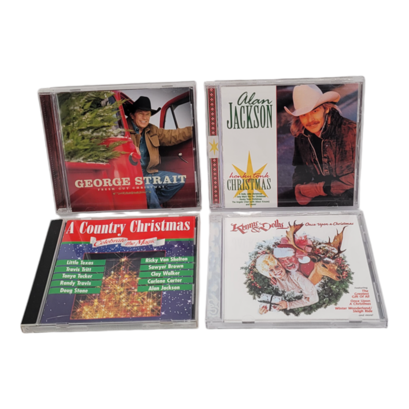 Country Christmas Music CD Bundle George Strait Alan Jackson Kenny Rogers