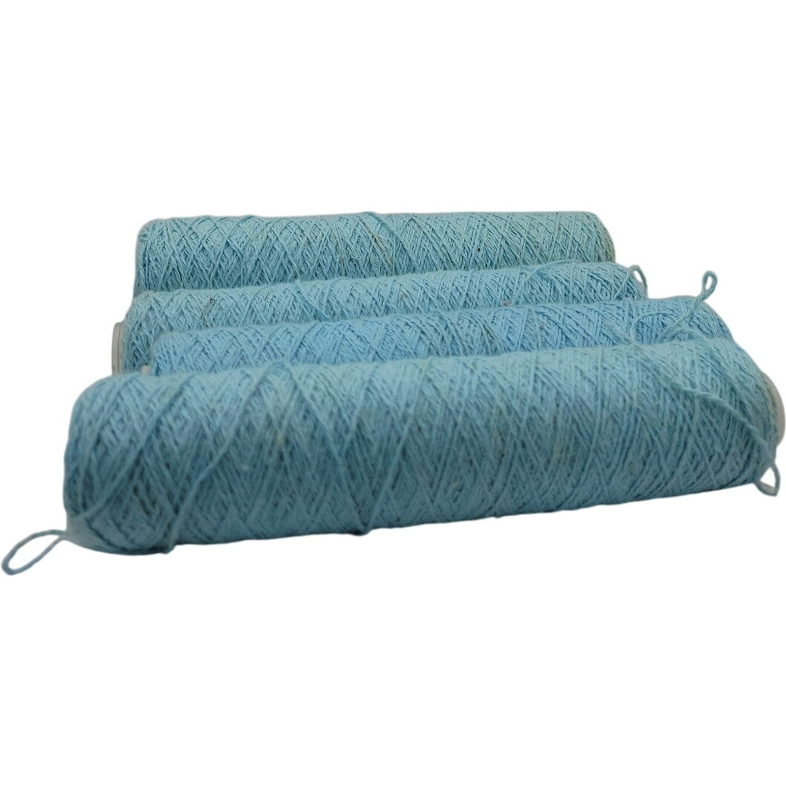 1980s Vintage Teal Blue Acrylic Weaving Knitting Yarn Lot of 4