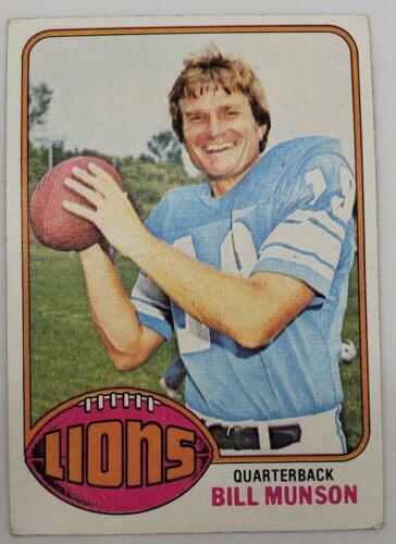 1976 Topps Chewing Gum Football Cards Detroit Lions
