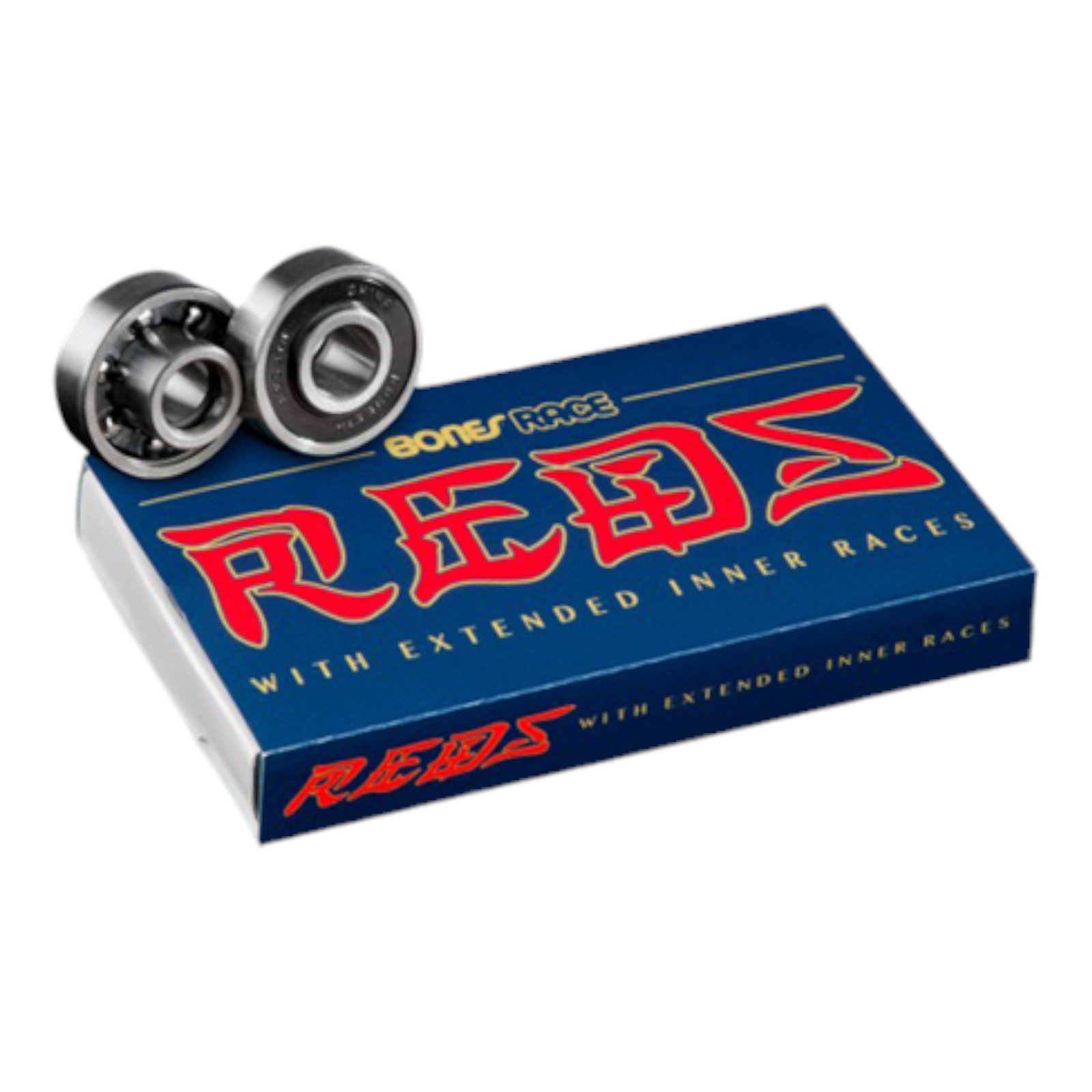 Bones Race REDS Skateboard Bearings 8-Pack Precision Built in Spacer