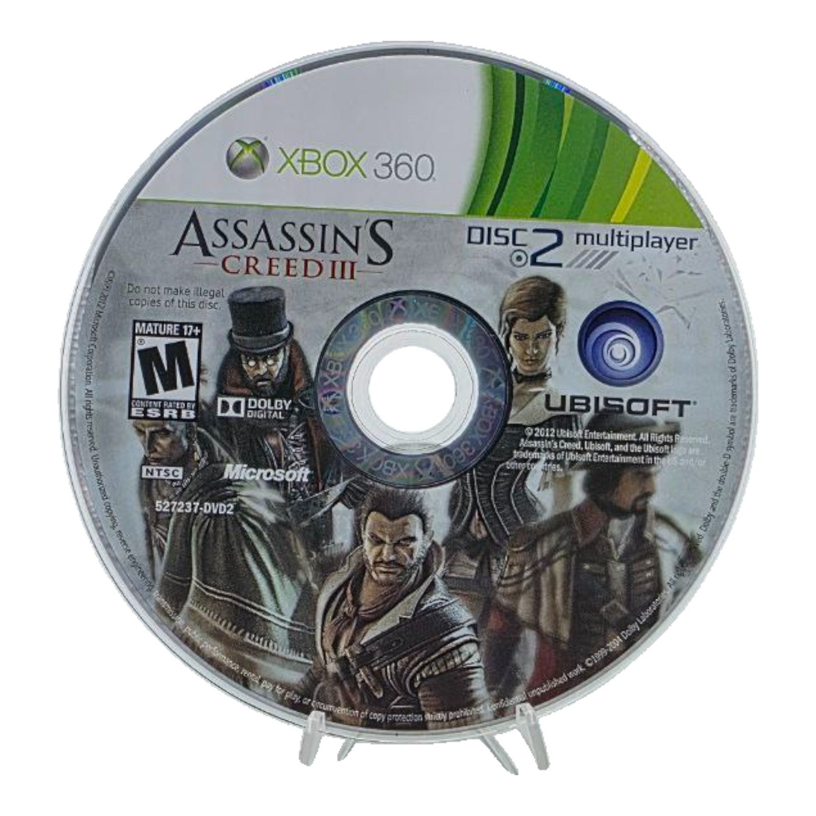 Xbox 360 Assassins Creed III Complete with Manual Tested 2012