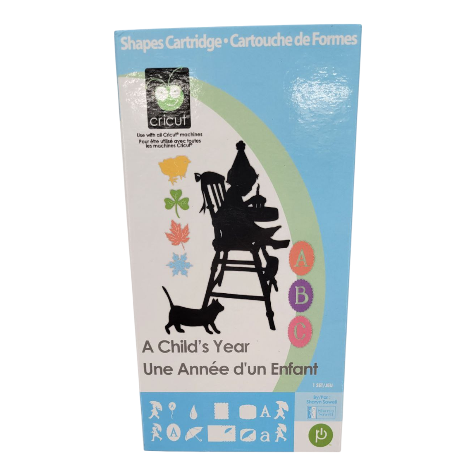 Cricut A Childs Year Die Cutting Cartridge 290833 with Handbook and Overlay