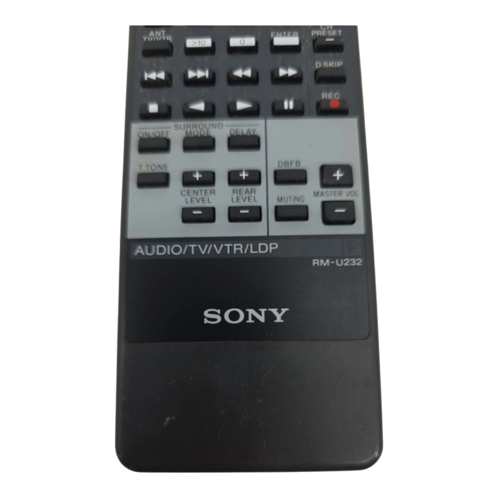 Genuine Sony RM-U232 Audio Video Receiver Remote Control AV System Tested