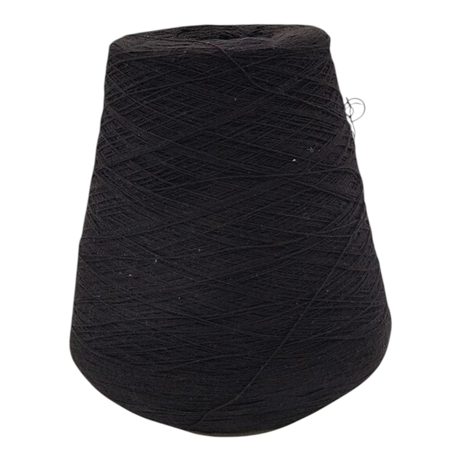 Vintage Acrylic Yarn Black Heather 2/24 Unbranded