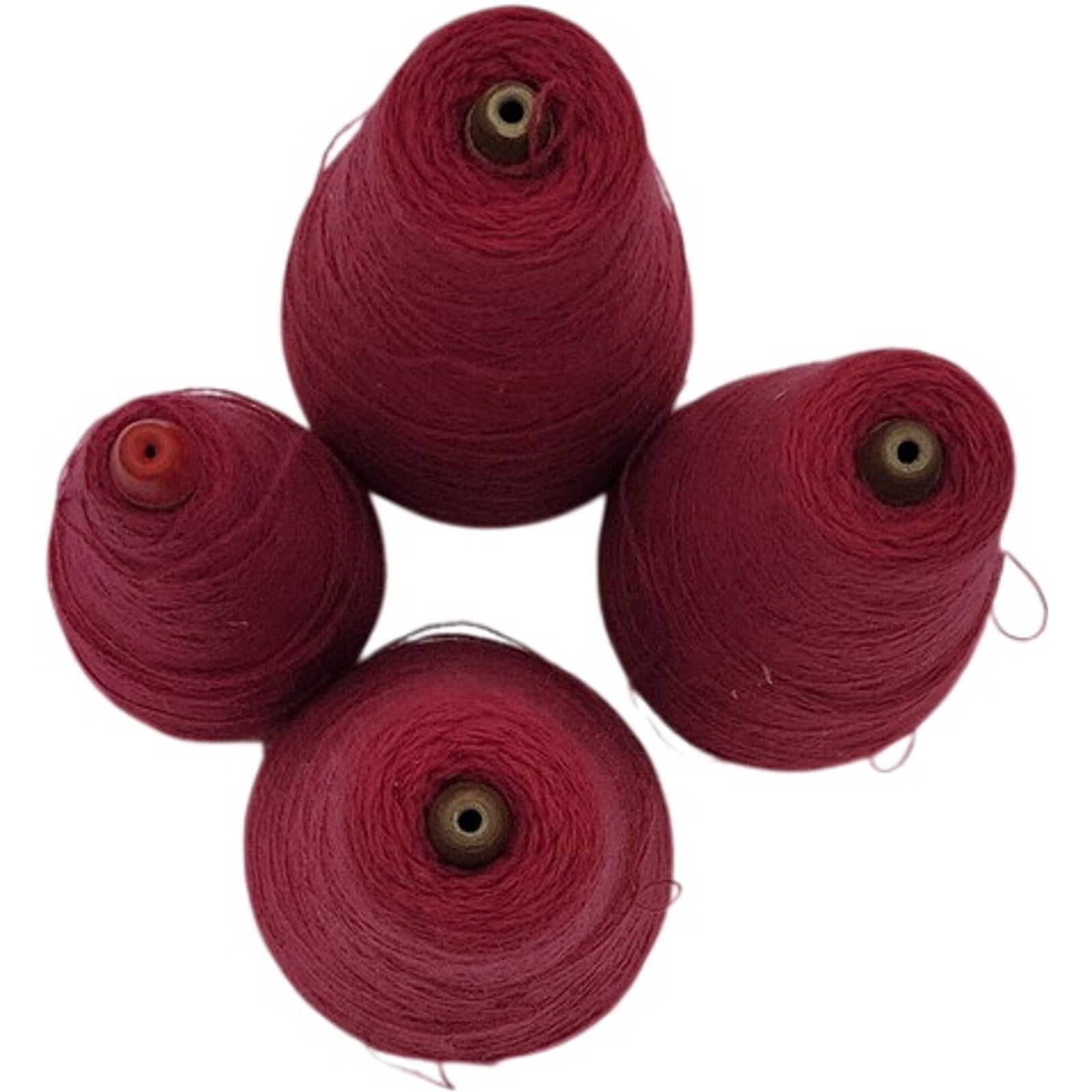 Vintage Templon 2/27 Raspberry 100% Creslan Acrylic Cone Yarn S-88953 Lot of 4