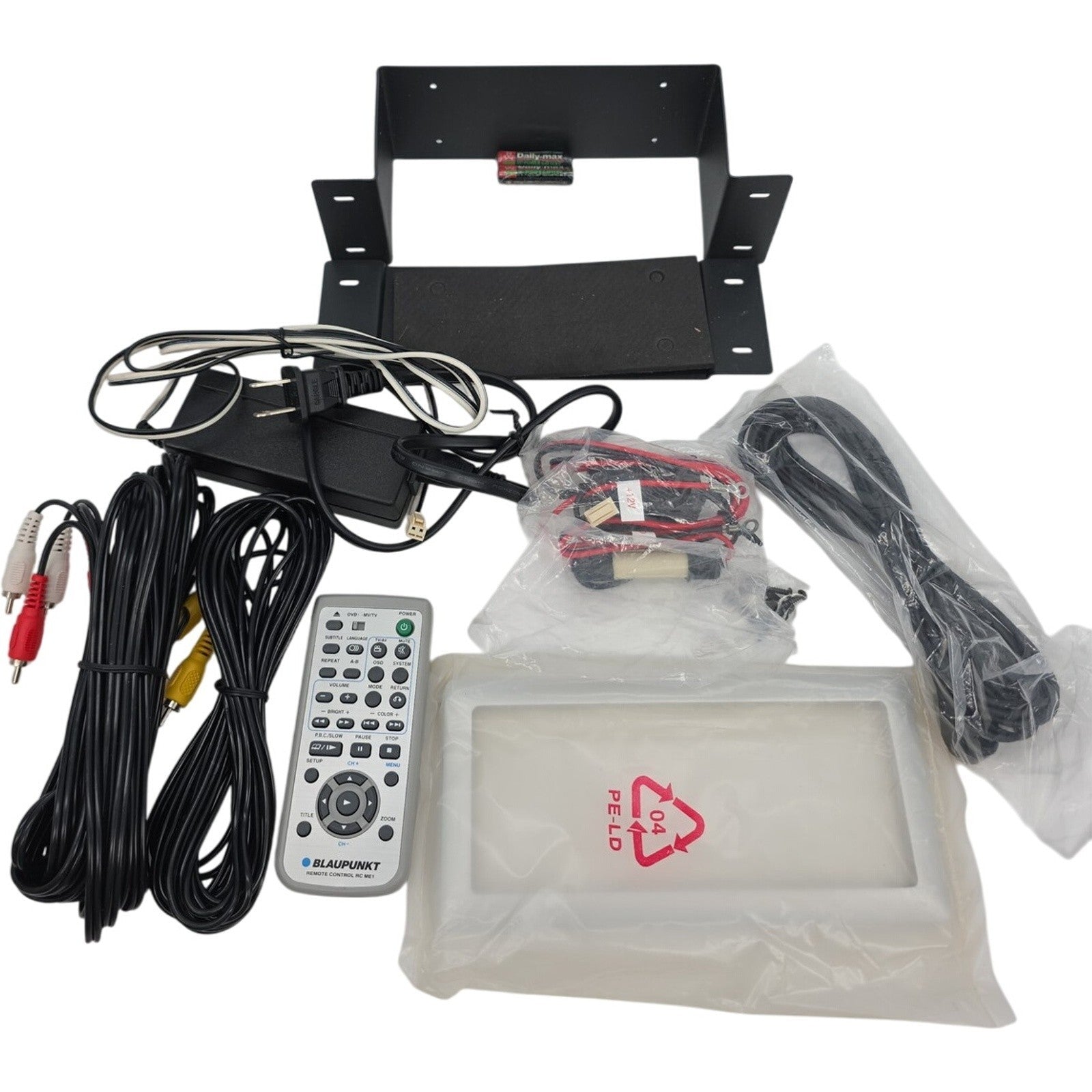 Blaupunkt DVD-ME1 Accessories Kit Remote Mounting Bracket Cables & frame panel