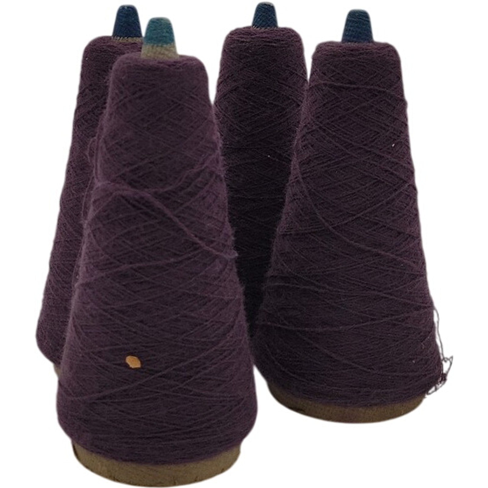 Vintage Phoenix Dye Works Yarn Cone 2/24 Federal Elderberry 508121 Lot of 4