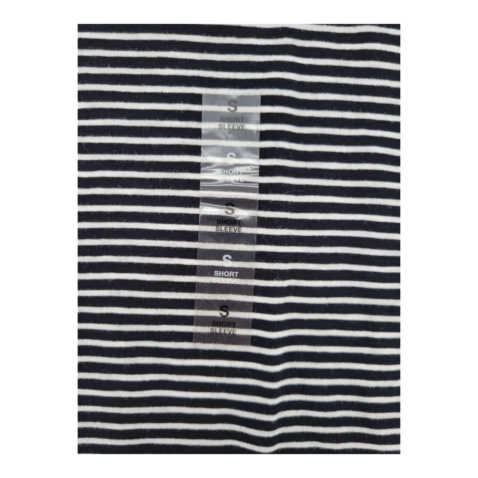 Maison Jules Women's Striped Tee XS Black White Short Sleeve Top