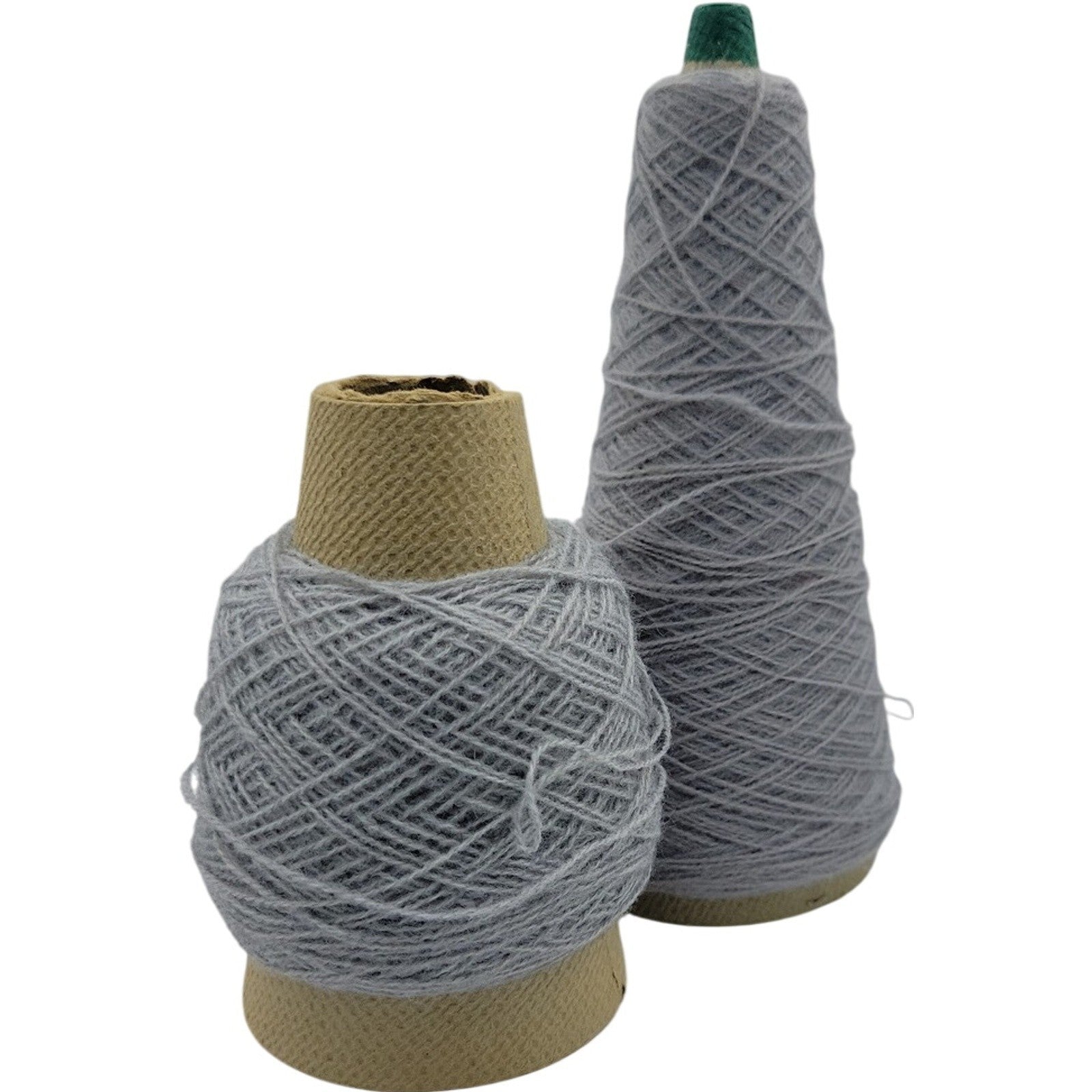 Vintage Templon The Knittery Dark Silver Grey Acrylic Cone Yarn 2/24 Lot of 2