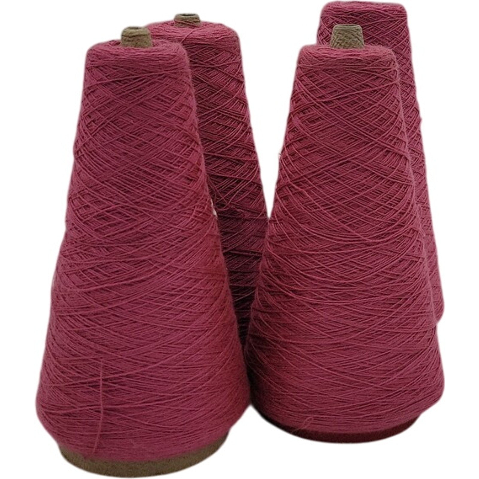 Vintage Pisgah Yarn 2/24 Rose Pink Weaving Knitting Cone Yarn 4695 Lot of 4