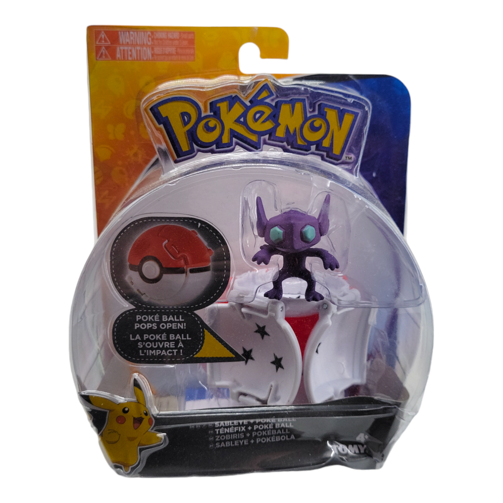 Pokémon Throw 'N' Pop Ultra Ball with Sableye Action Figure by TOMY