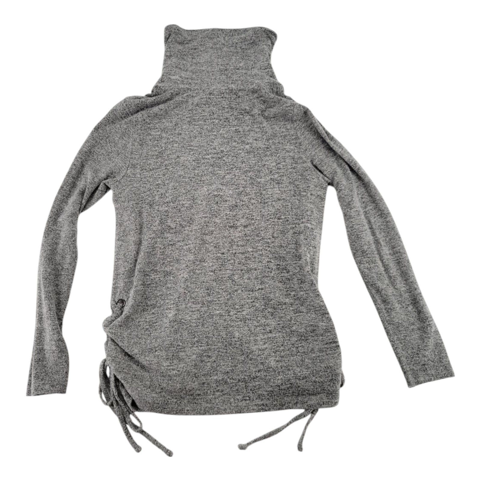 Bobeau Gray Cowl Neck Side Tie Knit Pullover Sweater Womens Size Small