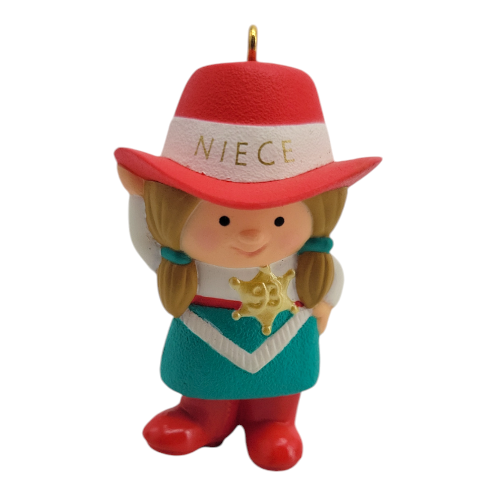 1993 Hallmark Keepsake Christmas Ornament Niece Cowgirl Vintage Holiday Decor