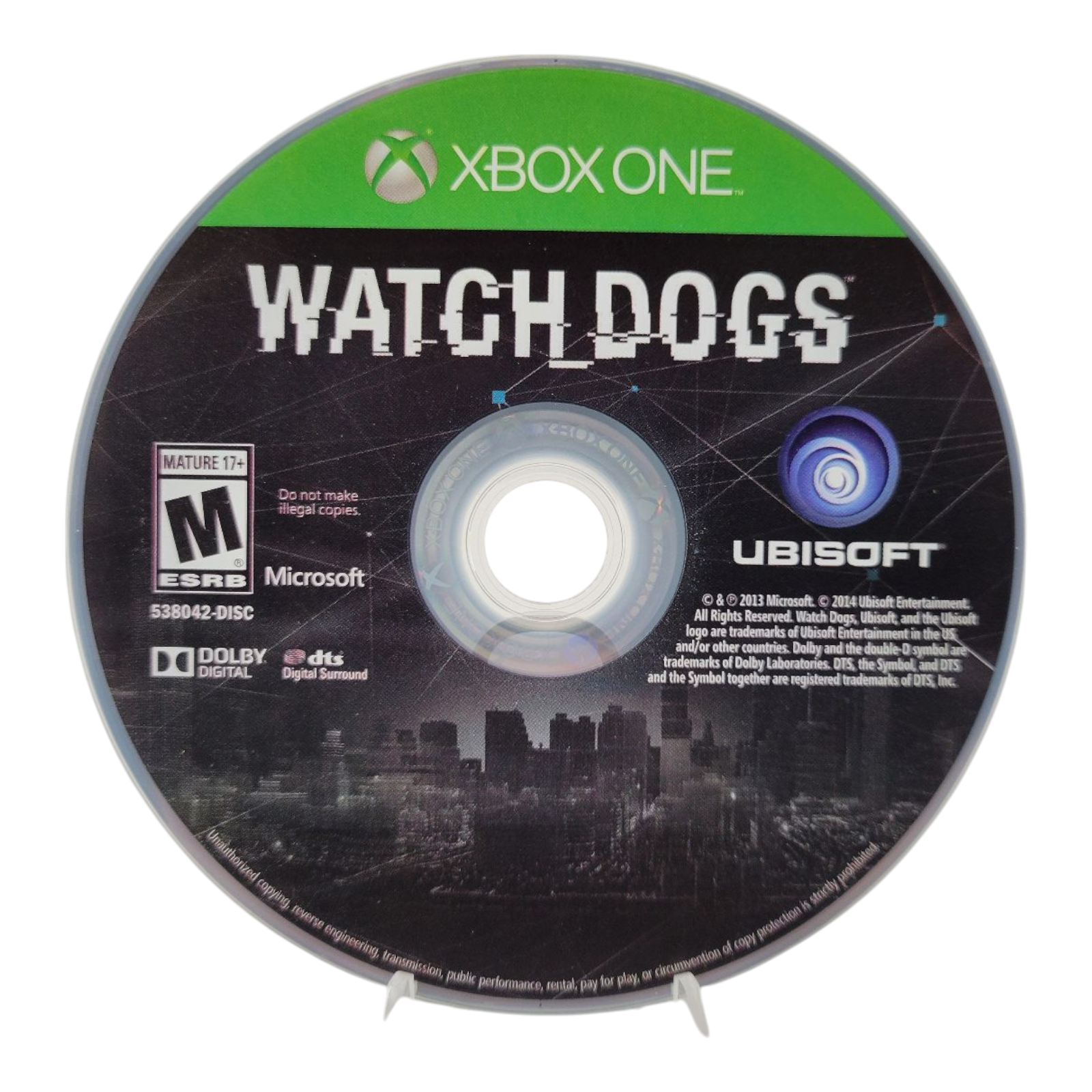 Ubisoft Watch Dogs Microsoft Xbox One 2014 No Manual