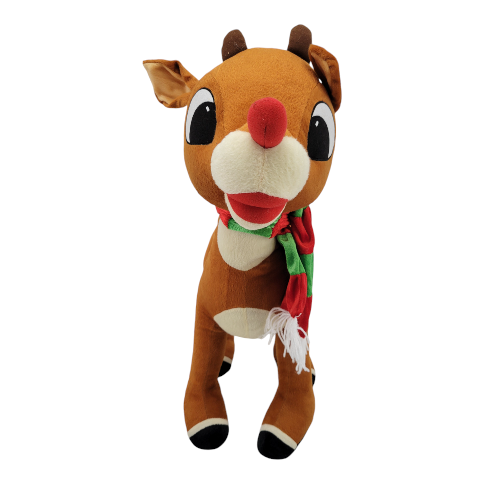 Gemmy Christmas Rudolph Red Nose Reindeer 23" Plush Holiday Decoration