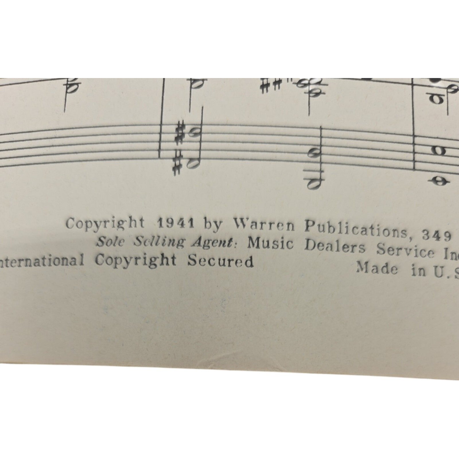 1941 Sheet Music City Called Heaven Population of Two Guitar Piano Jane Froman