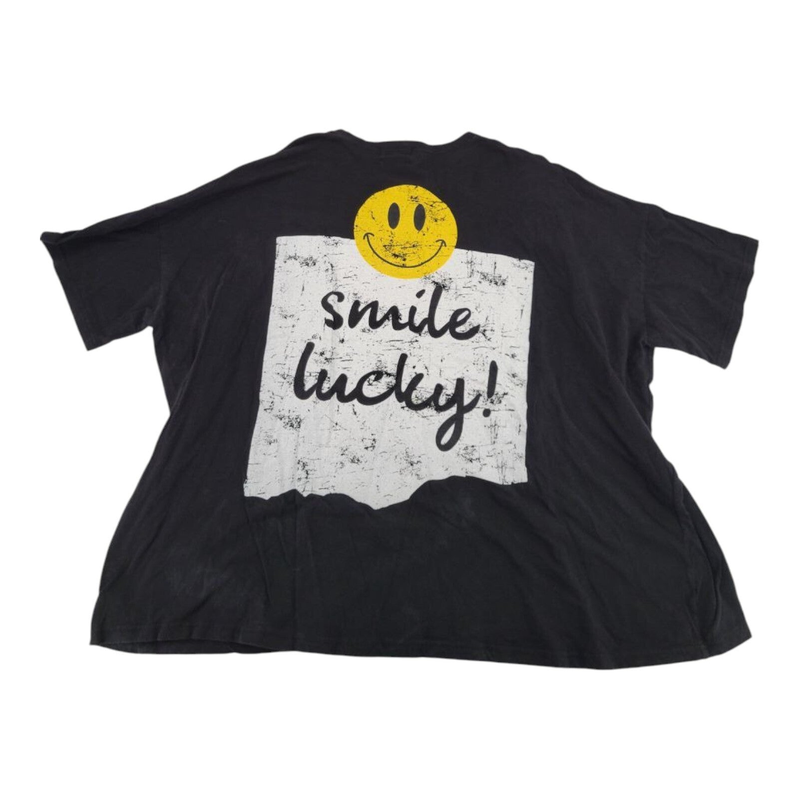 Daily Market Seoul Collection Smile Lucky Graphic Tee Womens Oversized