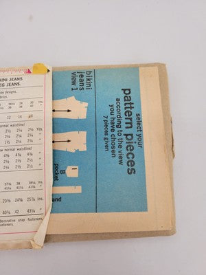 1970’s Simplicity 5143 Hip Hugger Big Bell Pants Size 10