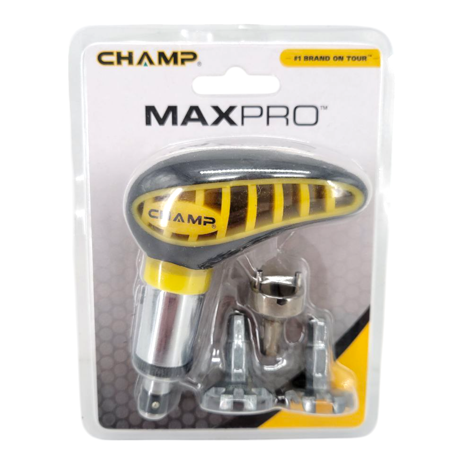 Champ Max Pro Golf Spike Wrench Tool Reversible Ratchet 3 Bits