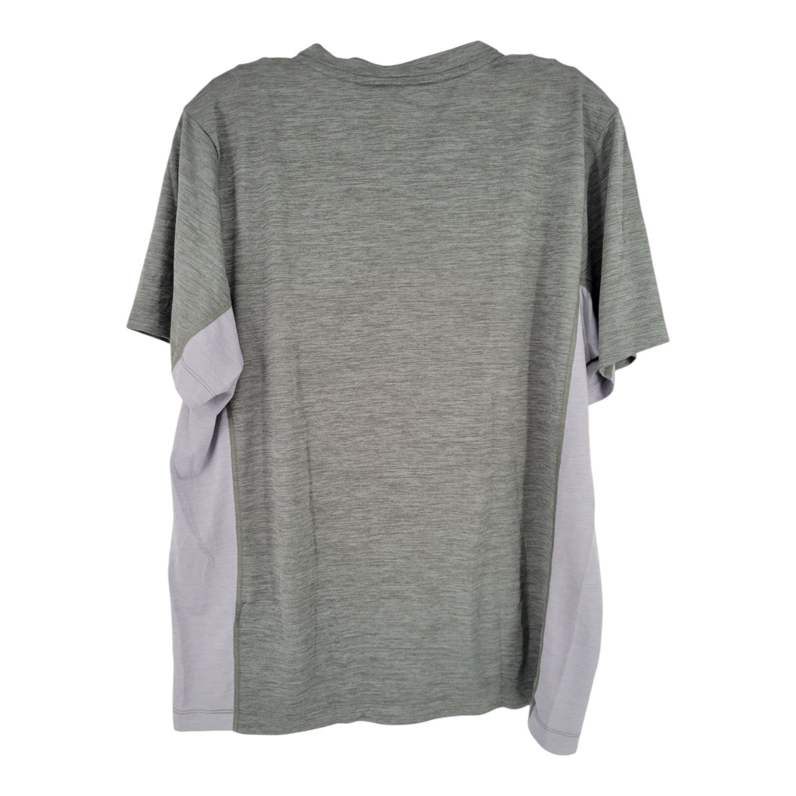 ASICS Men's Athletic T-Shirt Size L Gray Stretch Short Sleeve Tee