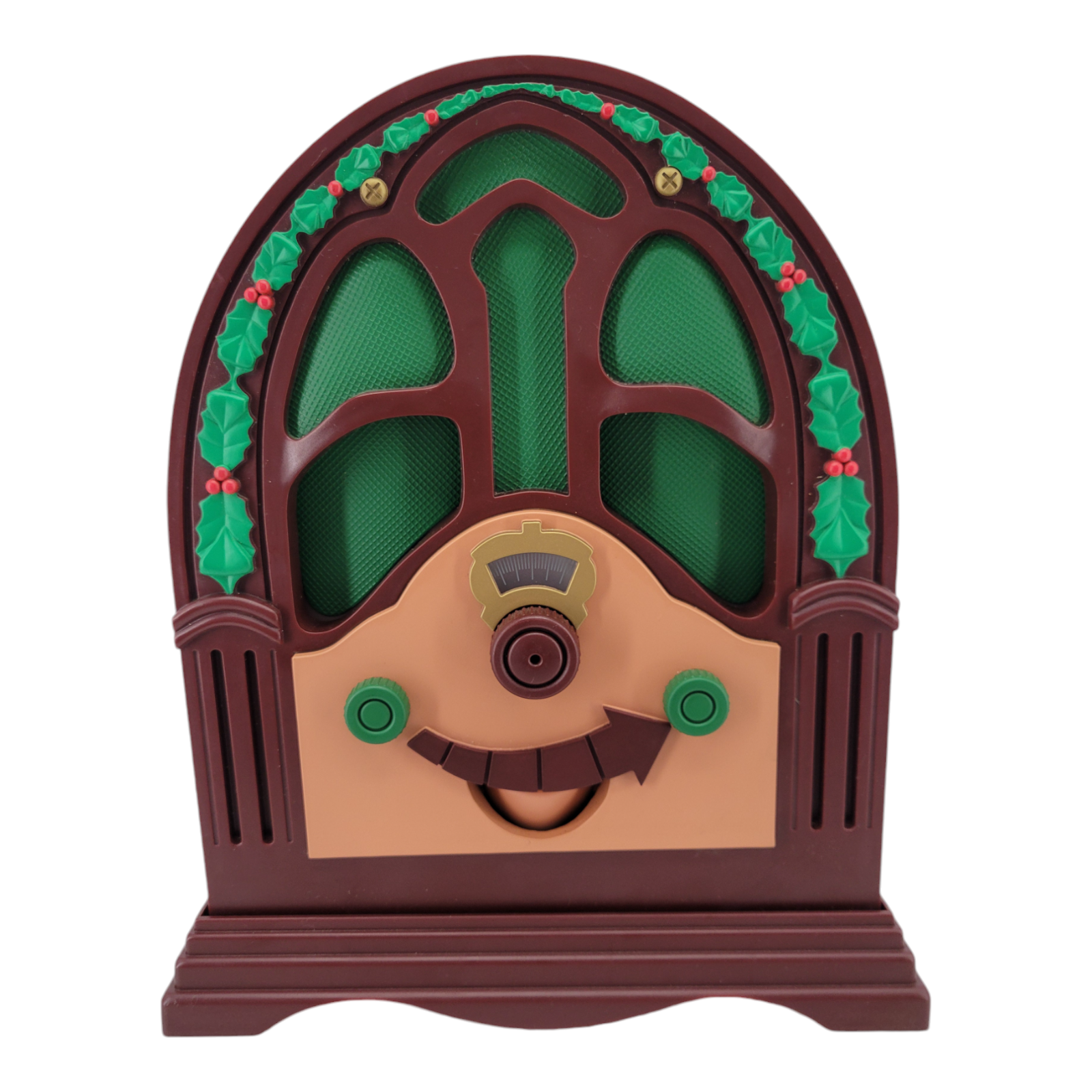 Telco 2000 Animated Christmas NOEL Radio Singing Smiling Face Holiday Decor